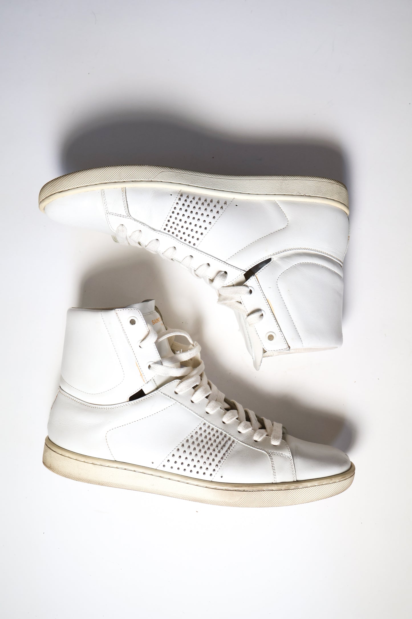 Saint Laurent Paris SS13 Studded High Top Sneakers