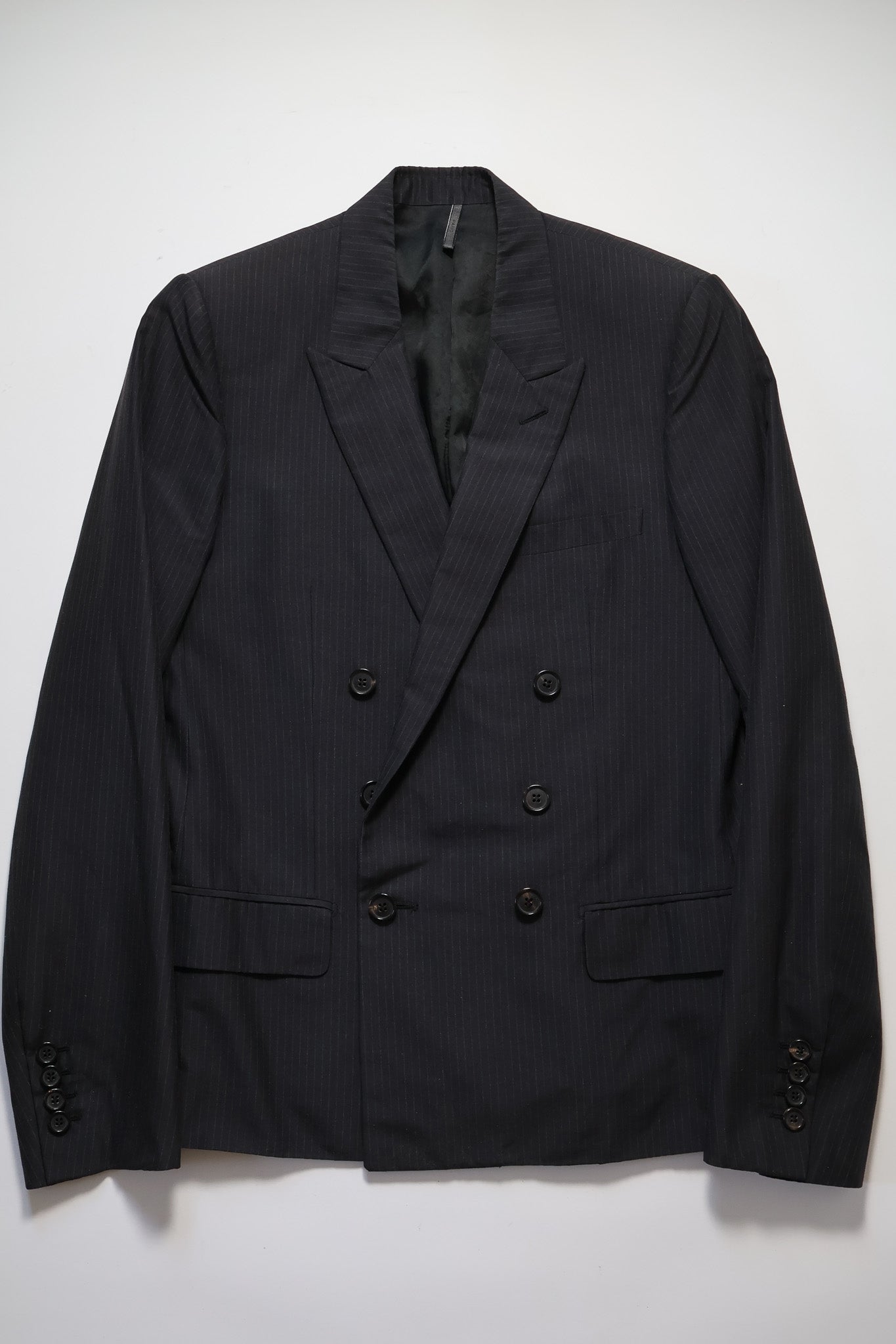 Dior Homme SS05 Silk Double Breasted Pin Stripe Blazer