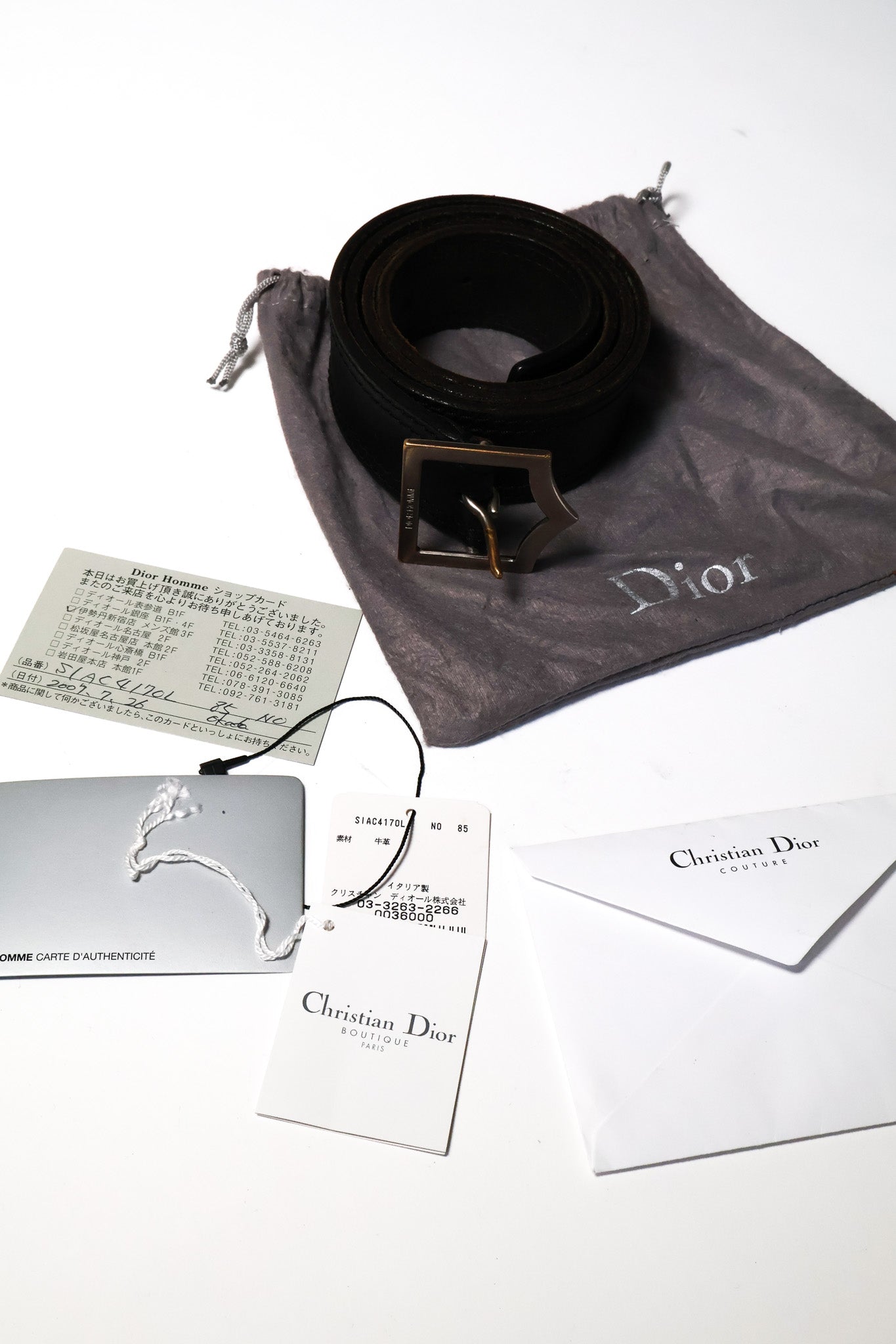 Dior Homme AW07 D Point Belt