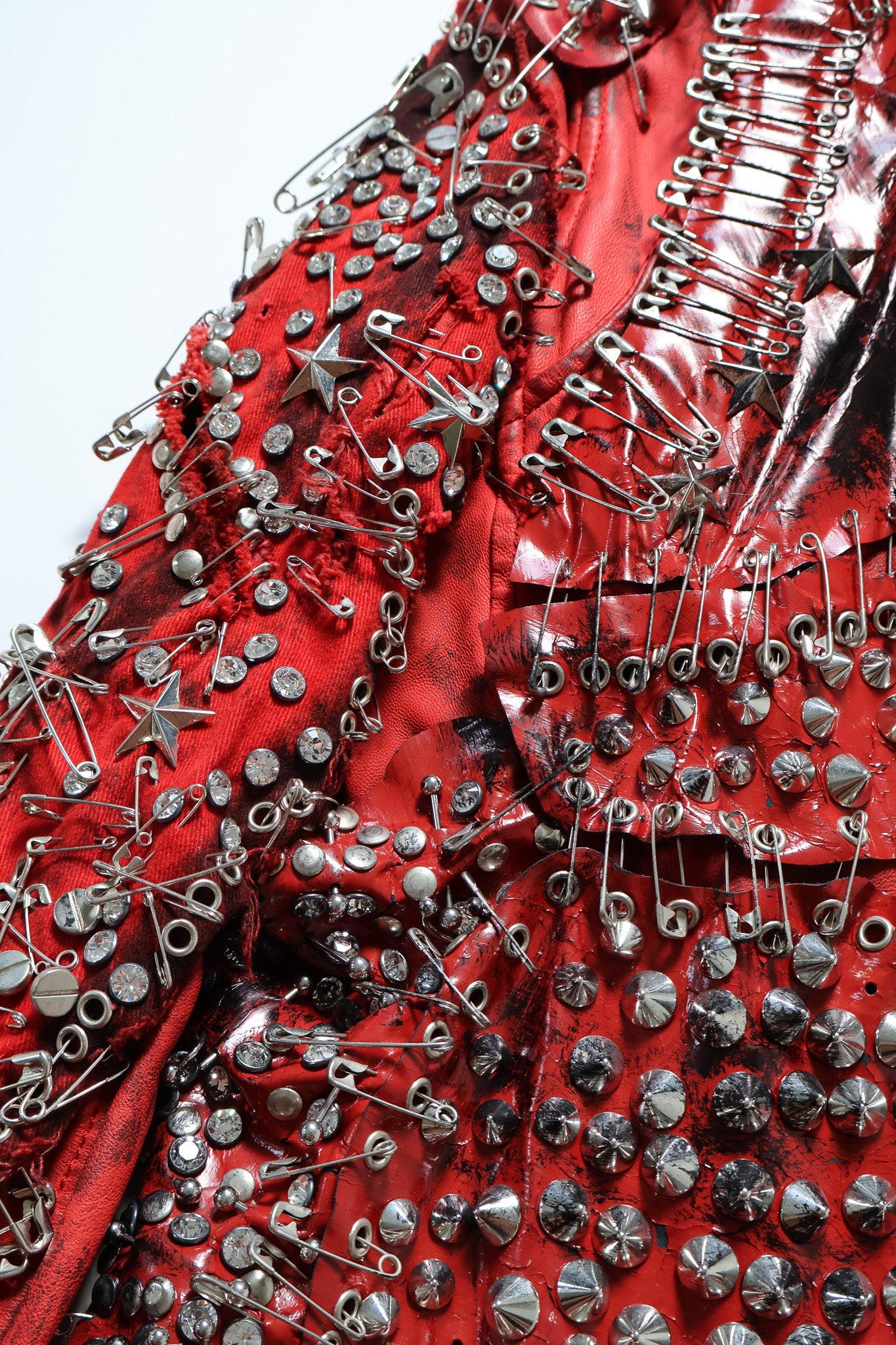 Balmain SS11 Runway Safety Pin Armored Leather Jacket