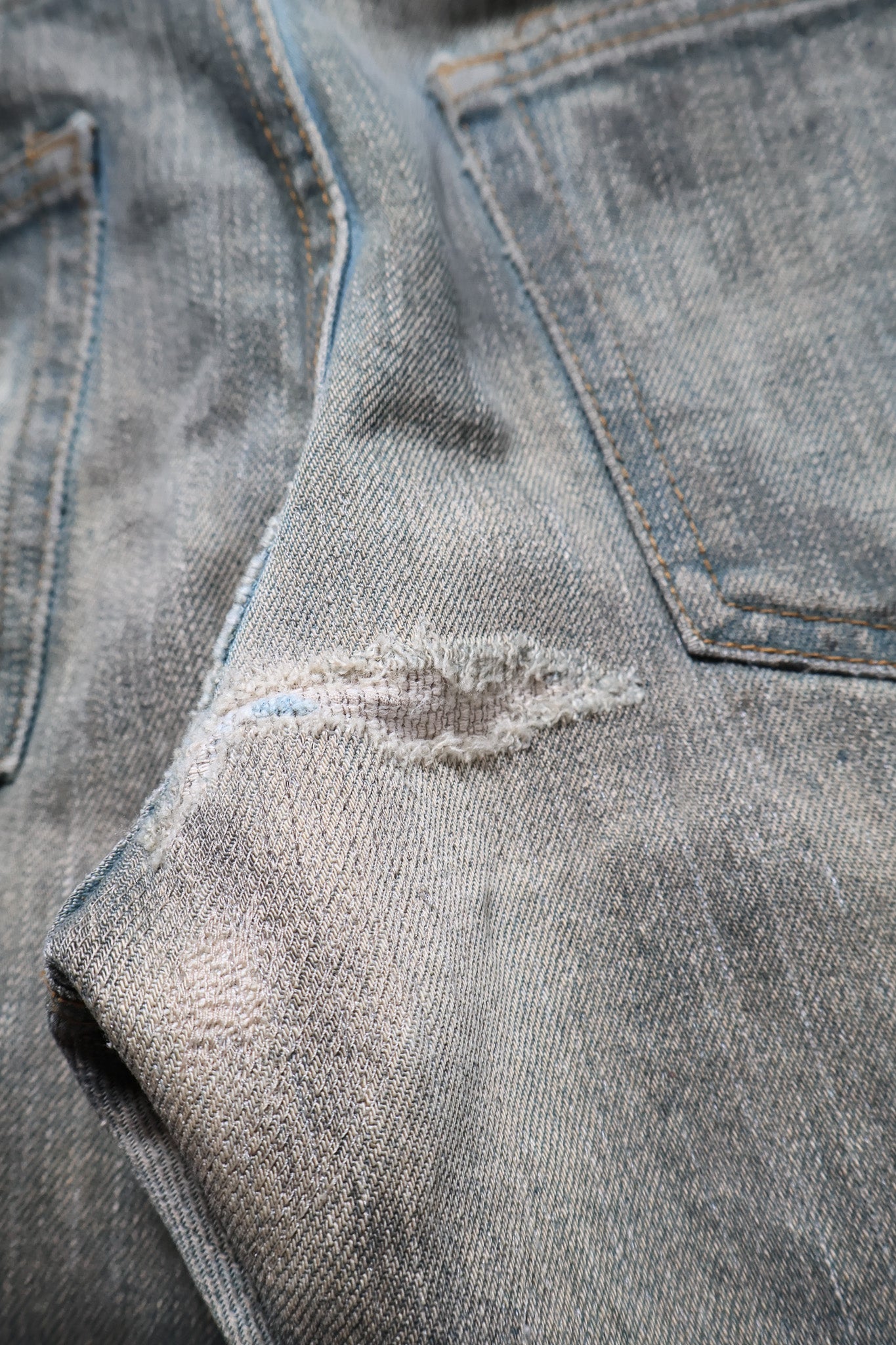 Dior Homme SS04 Dirty Bleu Claire Denim