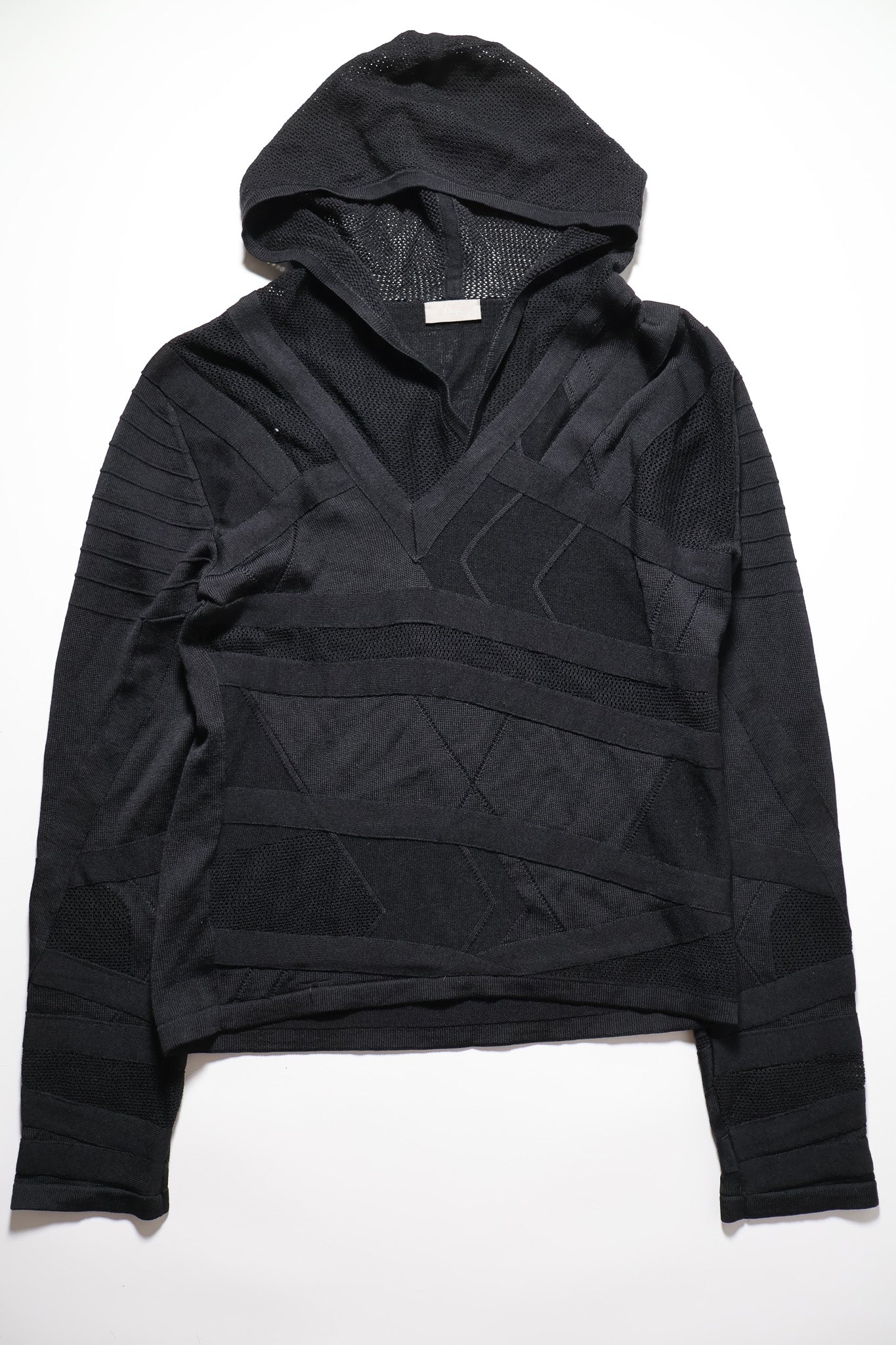 Dior Homme SS04 Strip Knitted Hoodie