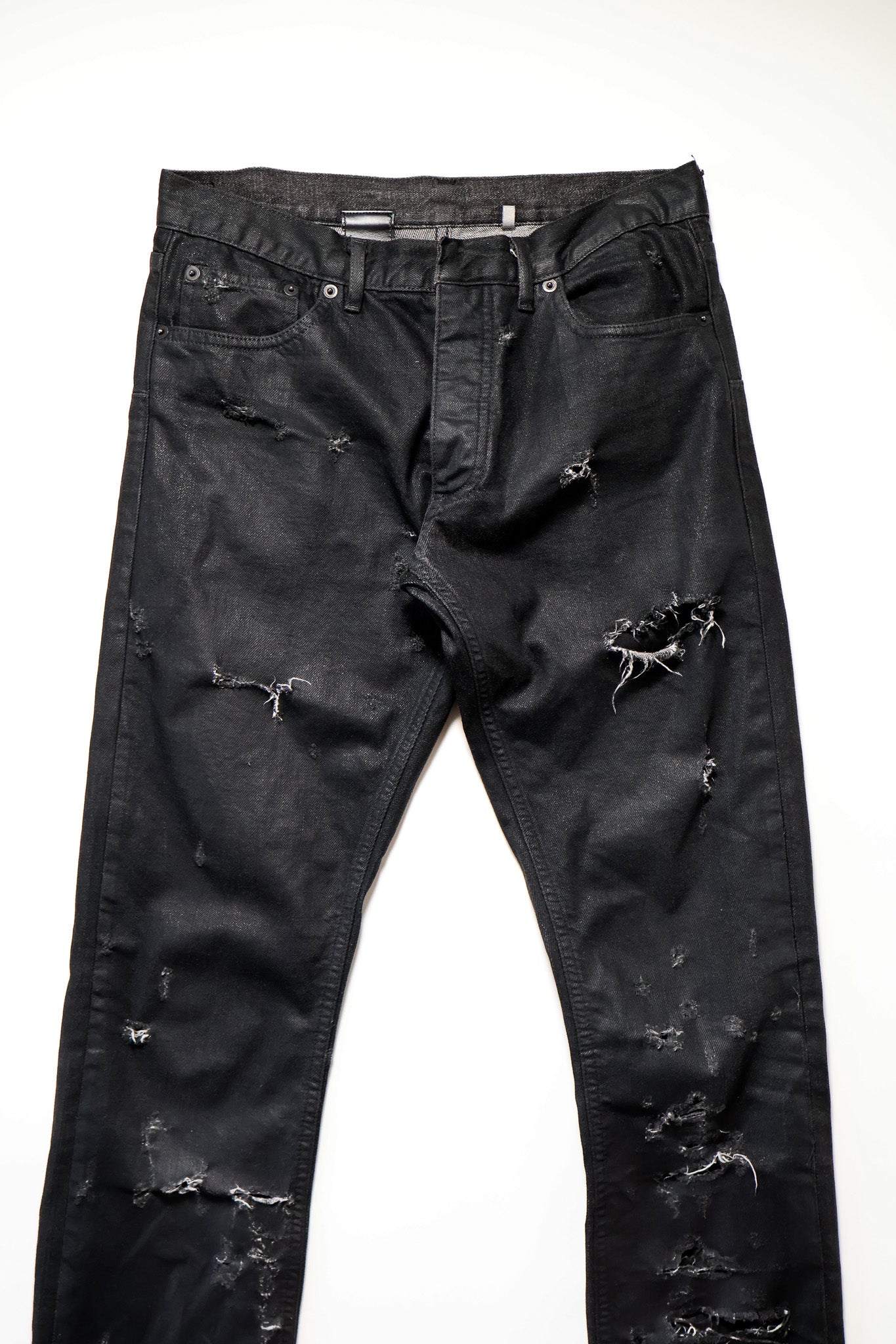 Dior Homme SS04 Strip Distressed Denim