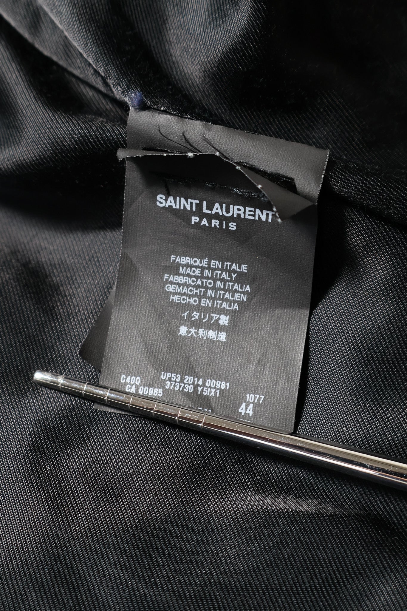 Saint Laurent Paris SS15 Patchwork Leather Jacket