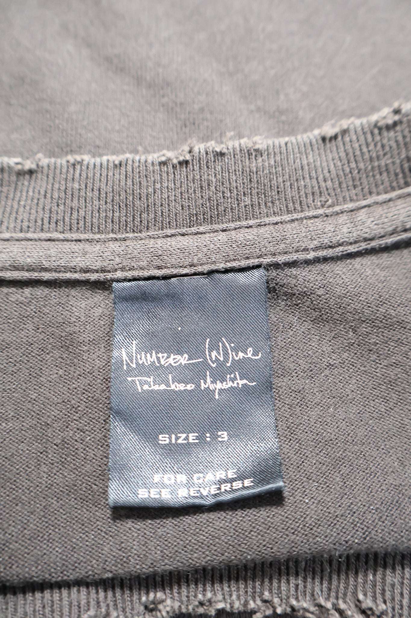 Number (N)ine SS04 'Be My Enemy' Distressed Graphic Shirt