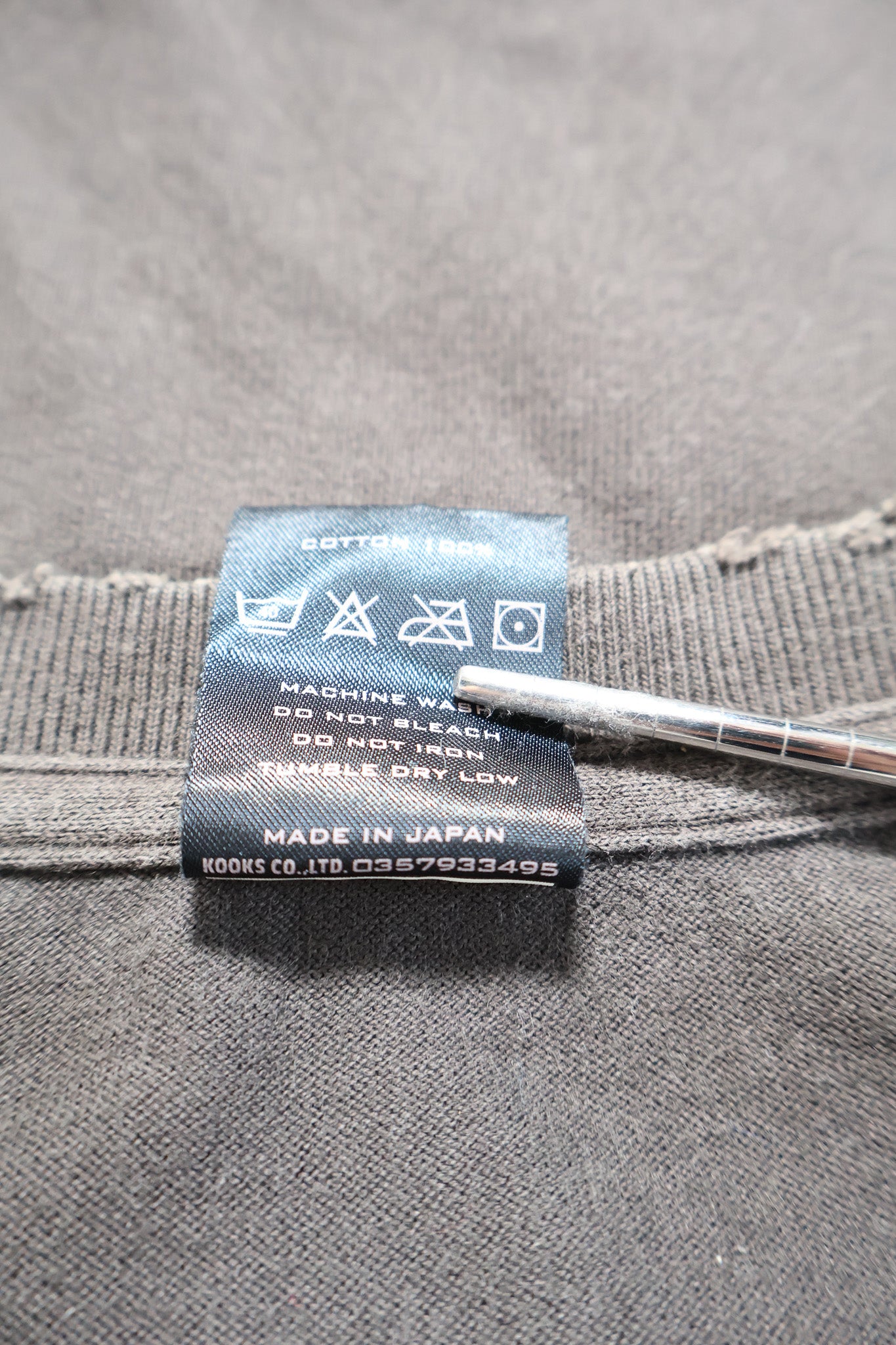 Number (N)ine SS04 'Be My Enemy' Distressed Graphic Shirt