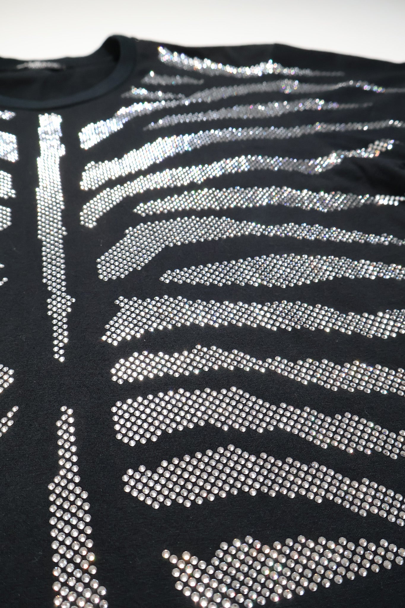 Balmain AW09 Runway Crystal Zebra Shirt