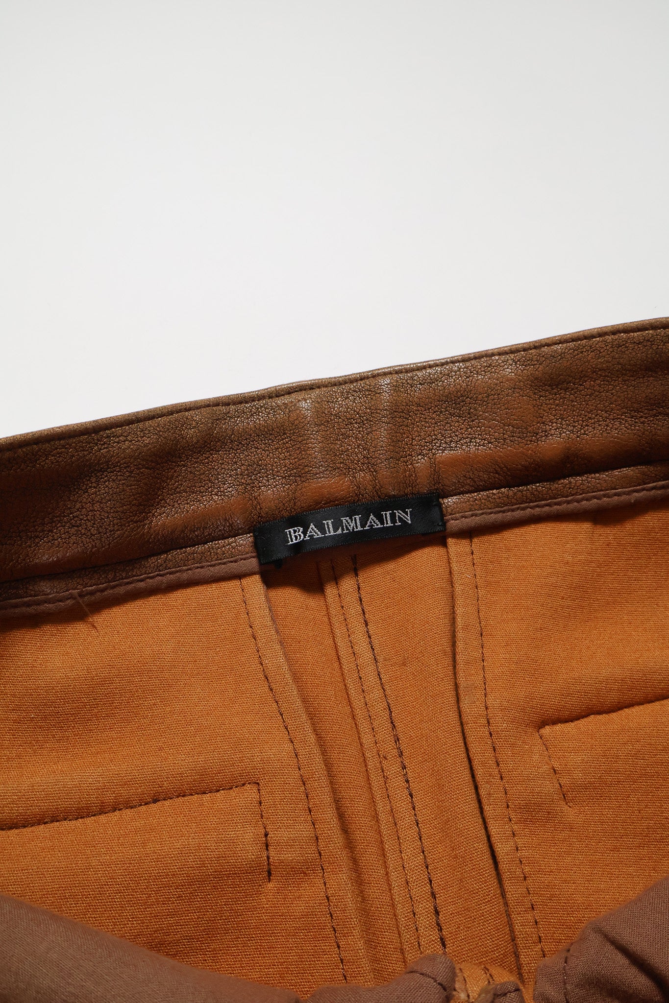 Balmain SS11 5 Zip Leather Pants