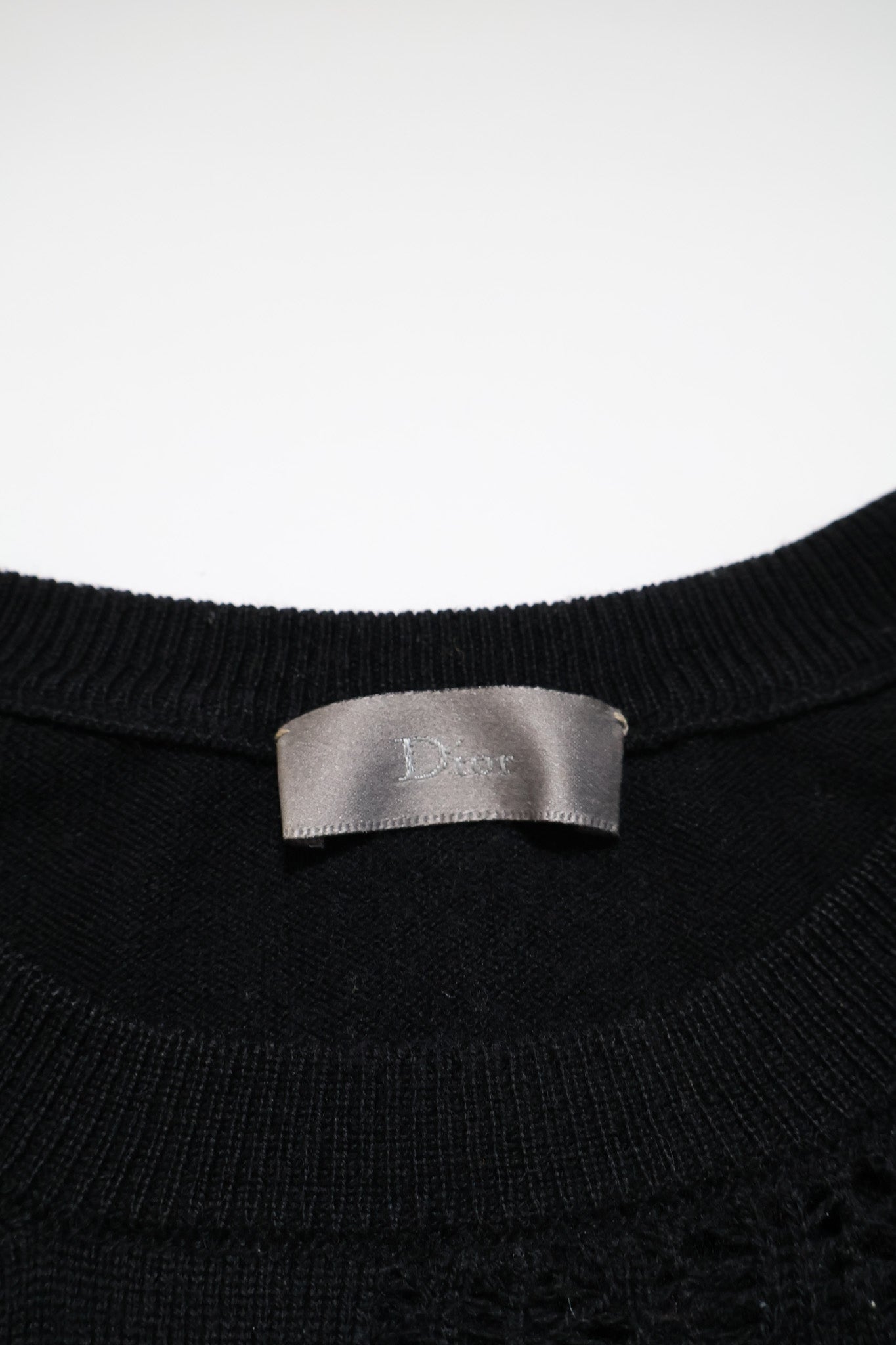 Dior Homme AW06 Distressed Knit Sweater