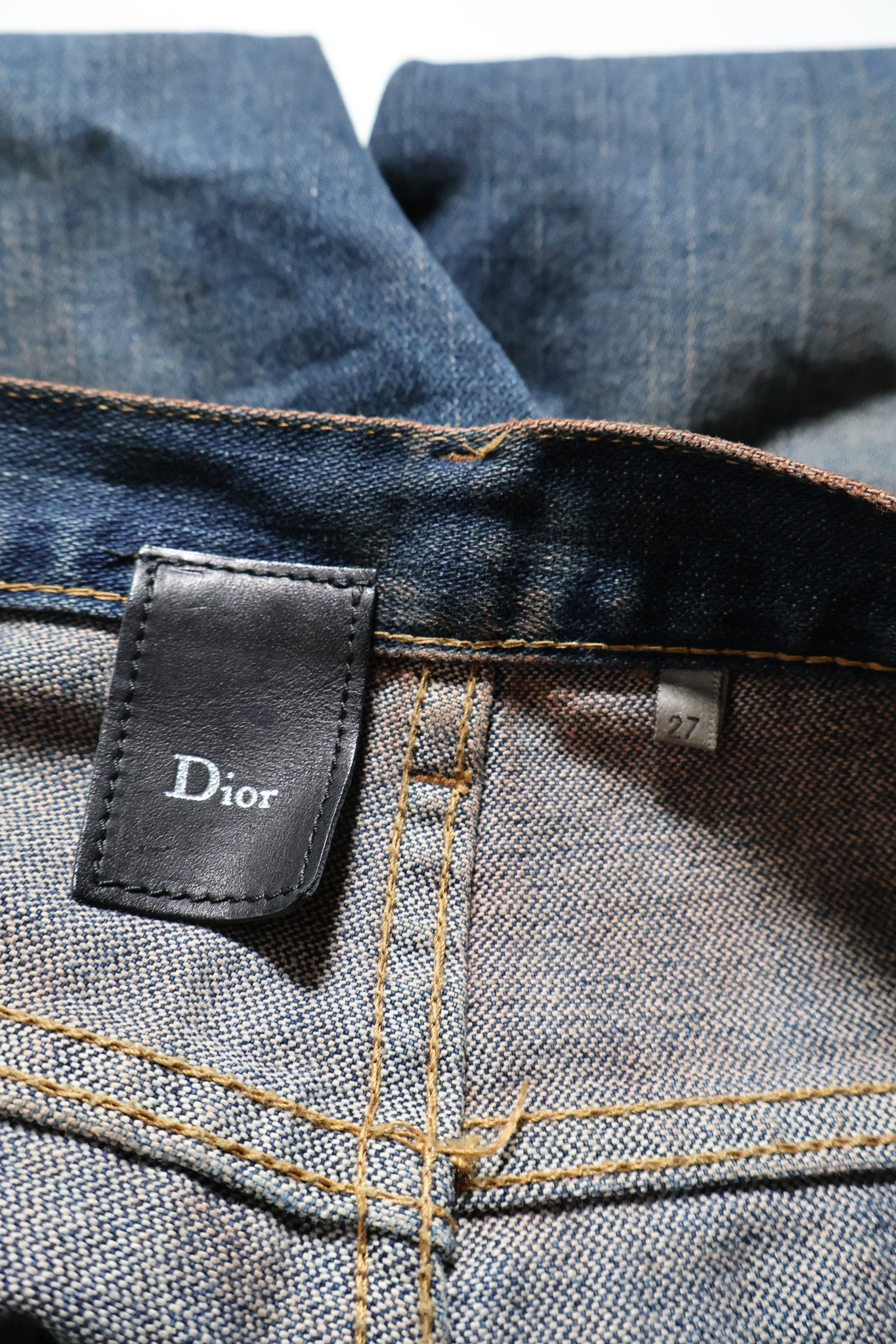 Dior Homme AW05 Red Rust Zipper Bootcut Denim