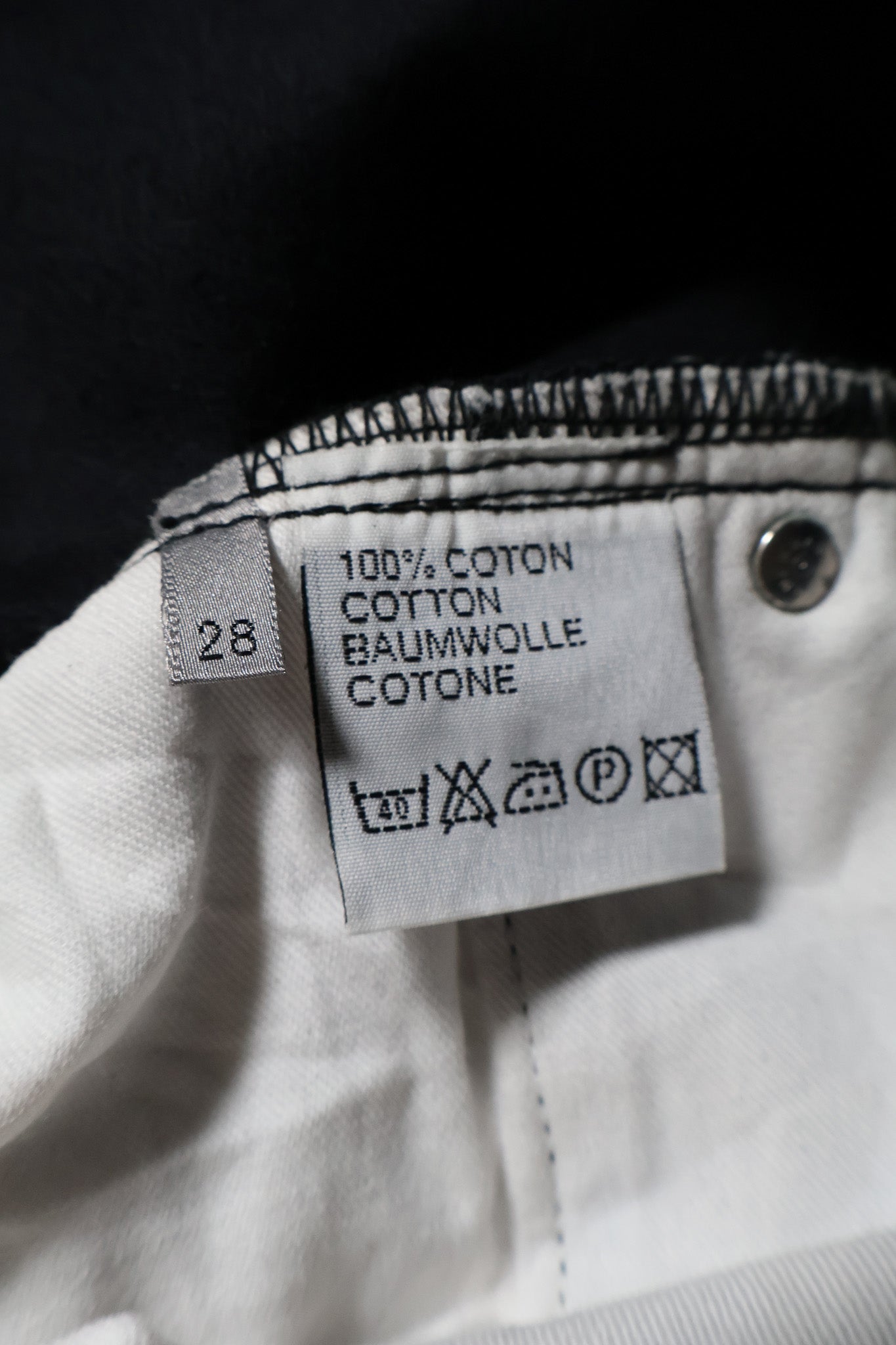 Dior Homme AW03 Luster Waxed Moleskin Denim