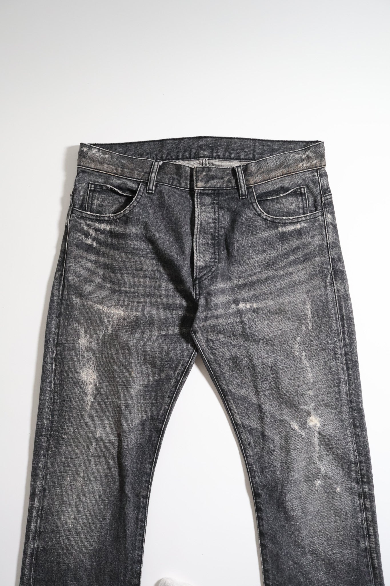 Balmain SS11 Distressed Denim