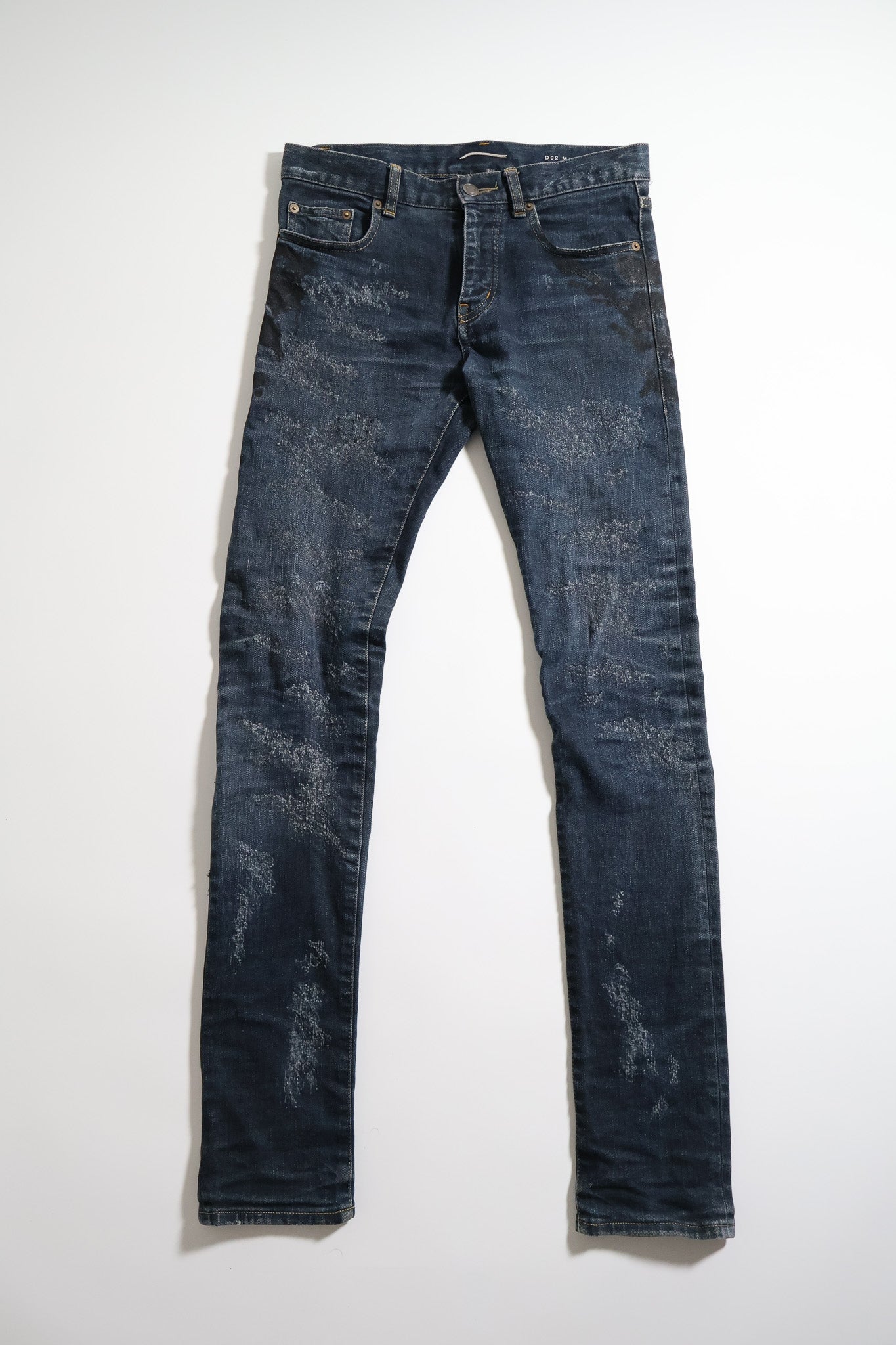 Saint Laurent Paris AW13 Crash Repair Denim