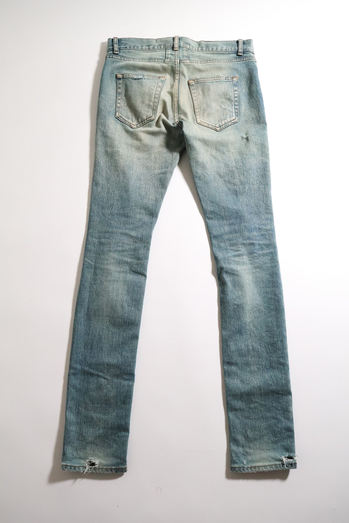 Saint Laurent Paris SS18 Crash Denim