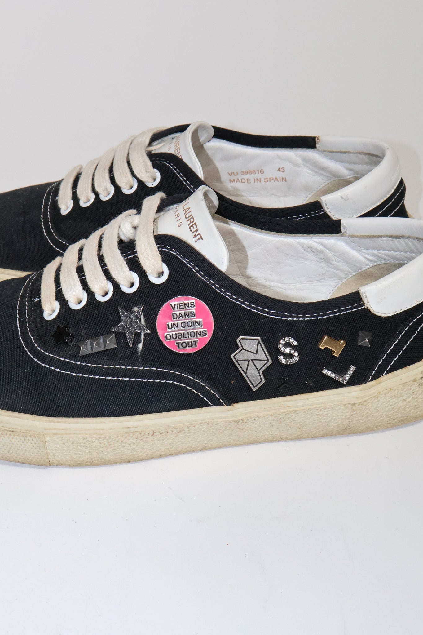 Saint Laurent Paris AW15 Pin Low Top Sneakers