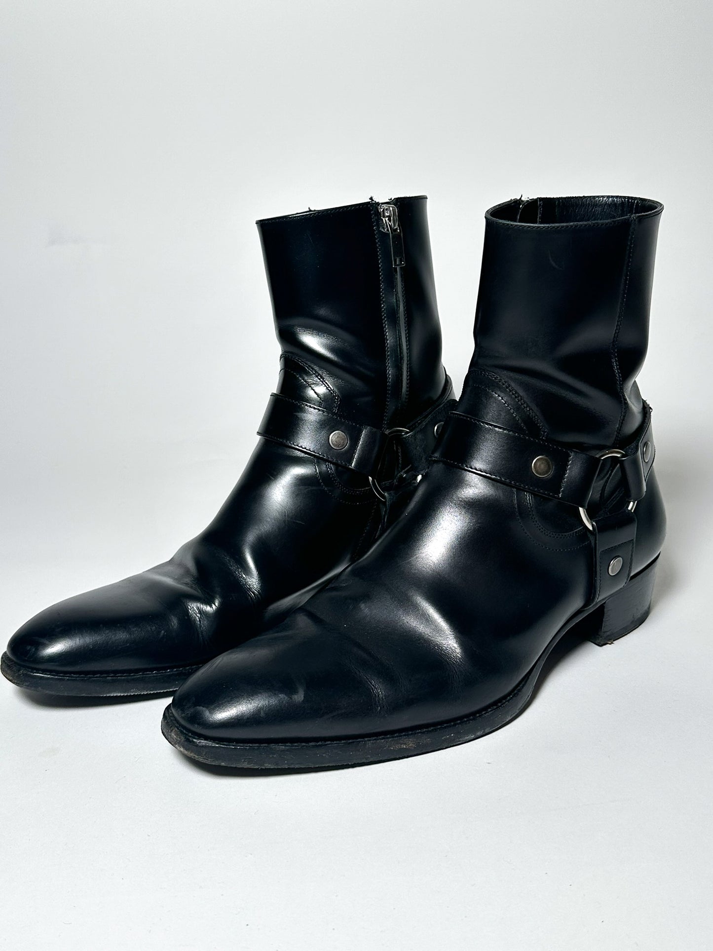 Saint Laurent Paris Harness Wyatt Boots