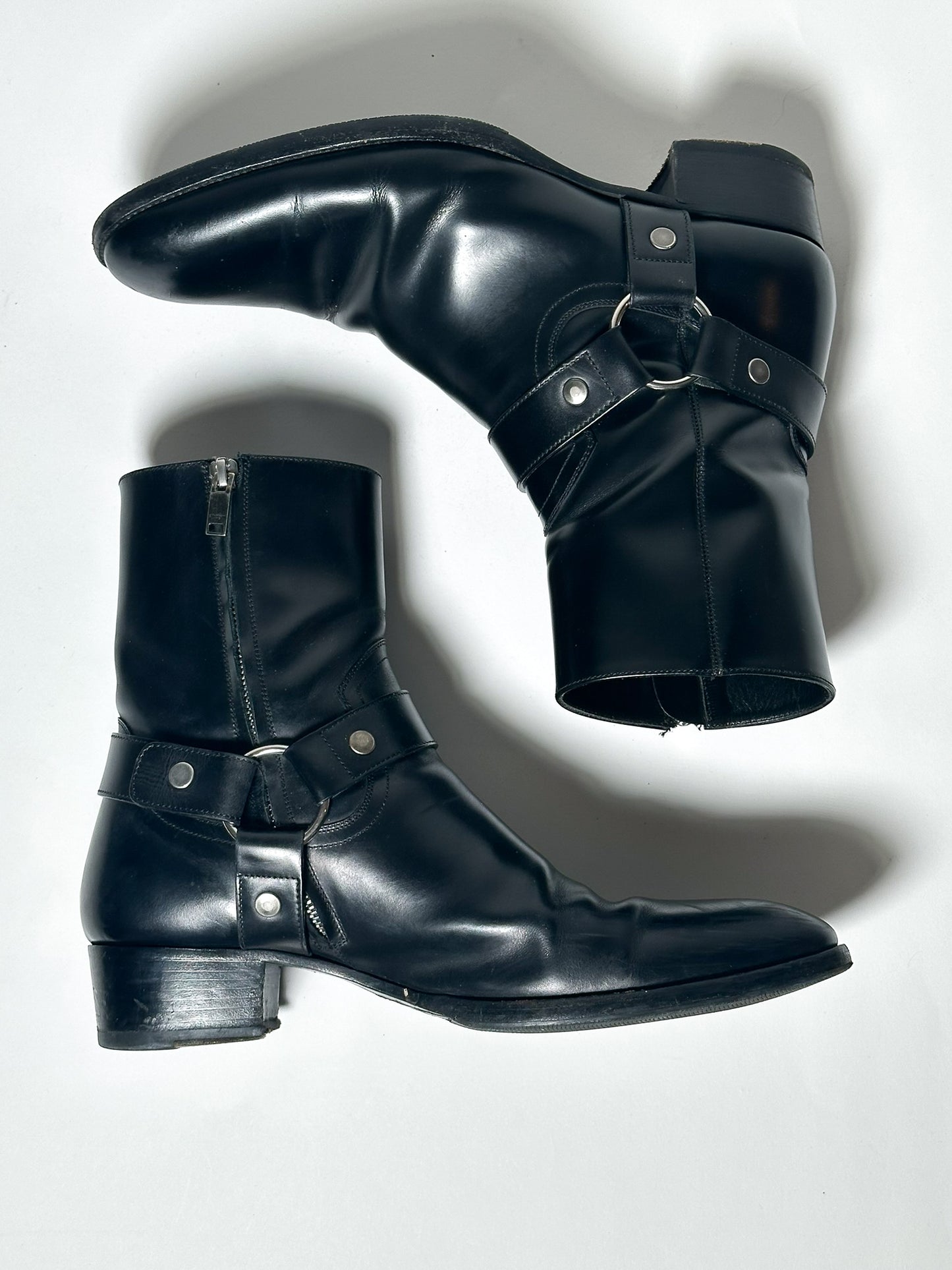 Saint Laurent Paris Harness Wyatt Boots