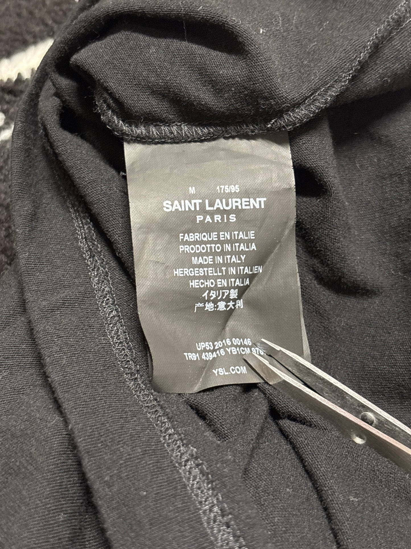 Saint Laurent Paris AW16 Music Note Shirt