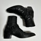 Saint Laurent Paris FW16 Black Chain Wyatt Boots