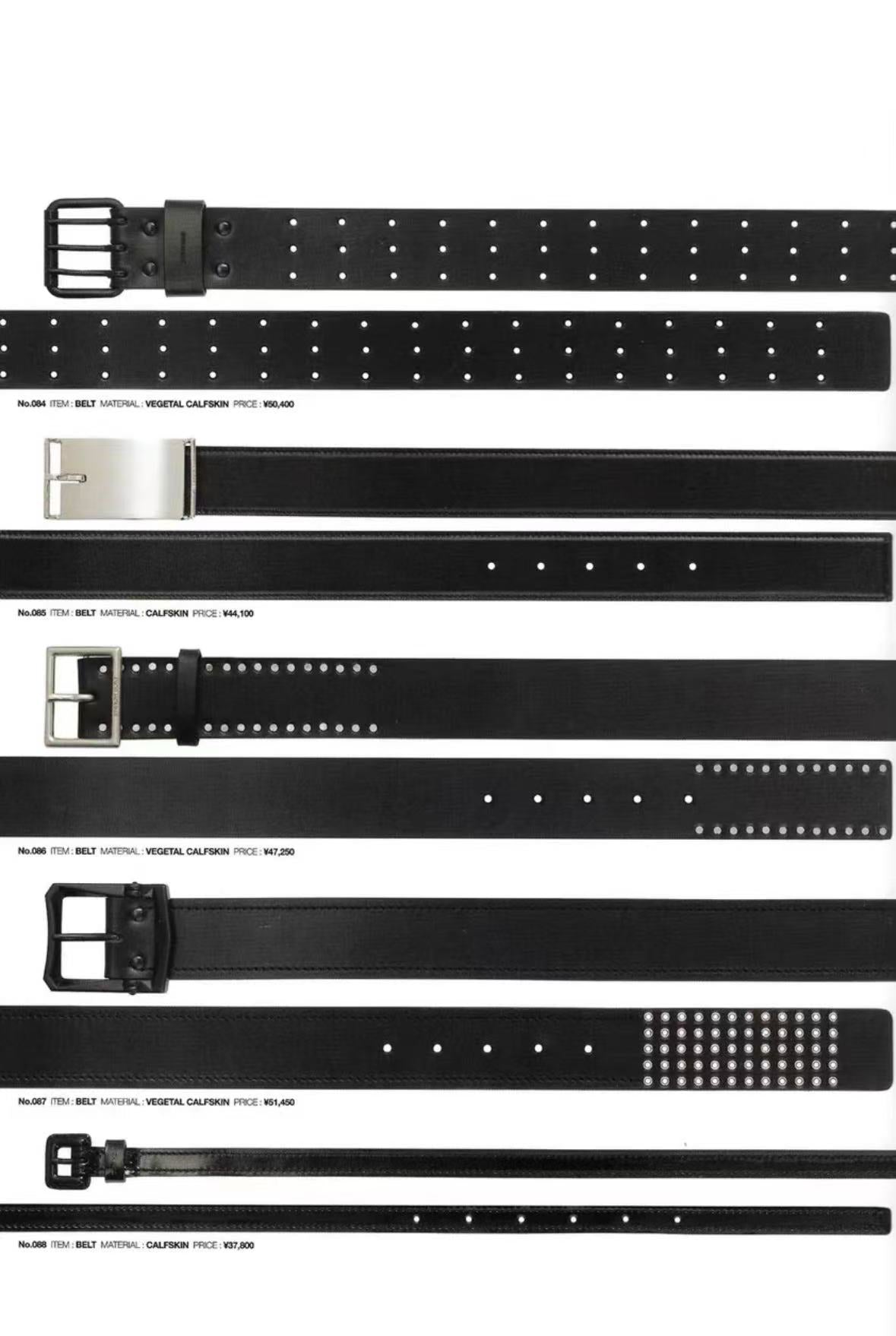 Dior Homme AW06 Studded Belt