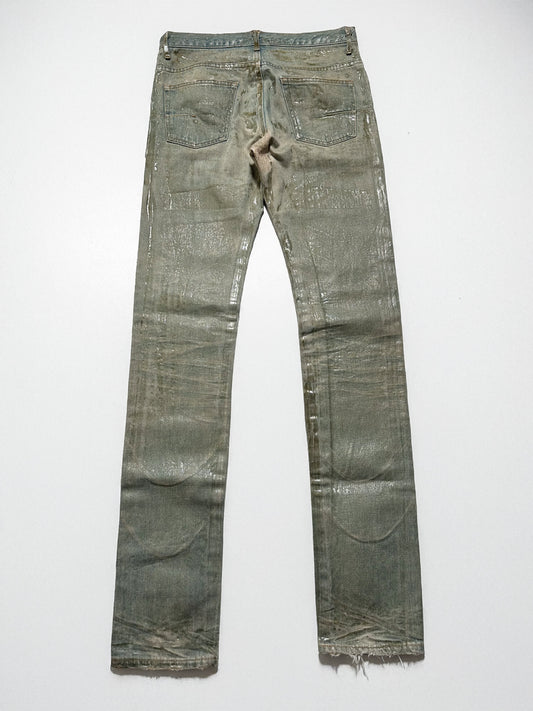 Dior Homme SS04 Waxed Bleu Claire Denim