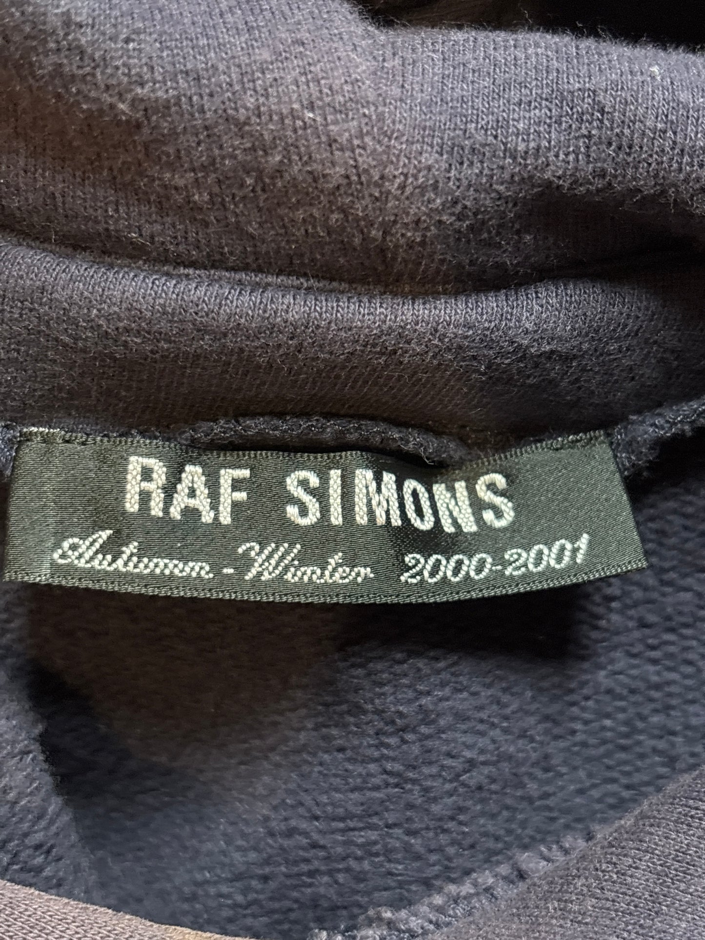 Raf Simons AW00 Confusion Patchwork Hoodie