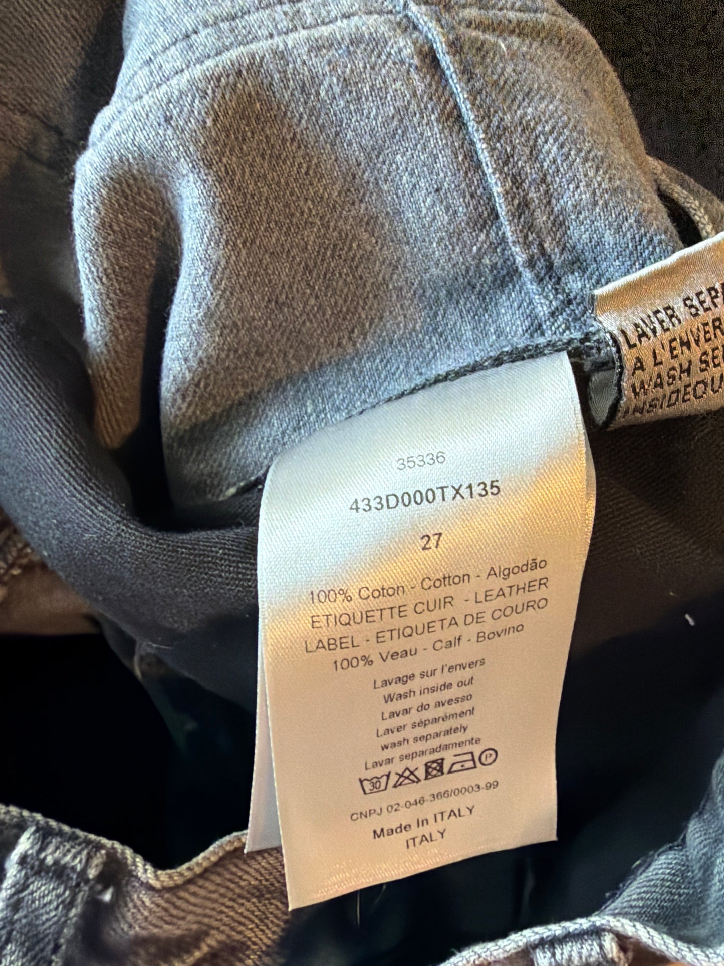 Dior Homme SS11 Repaired Denim