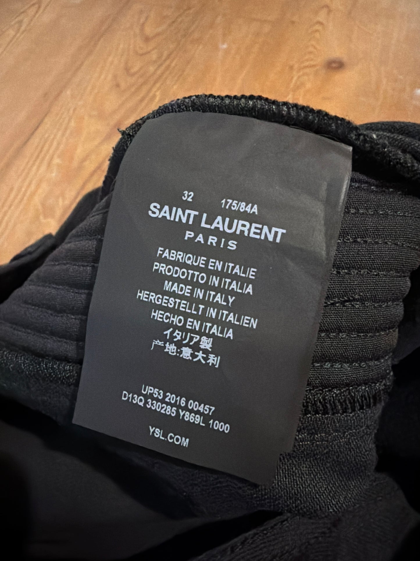 Saint Laurent AW16 D04 Biker Denim
