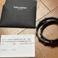 Saint Laurent SS20 Double Wrap Leather Screw Stud Bracelet