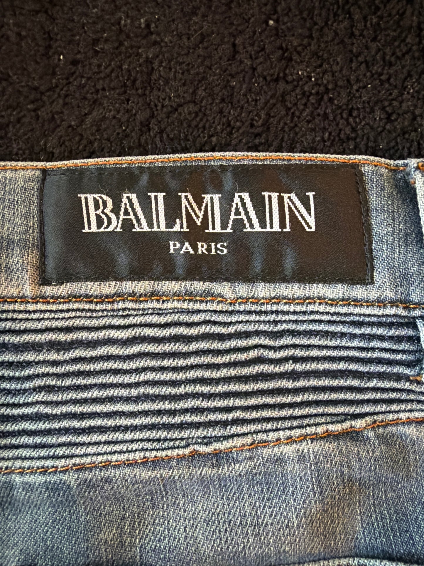 Balmain Homme SS11 Biker Denim