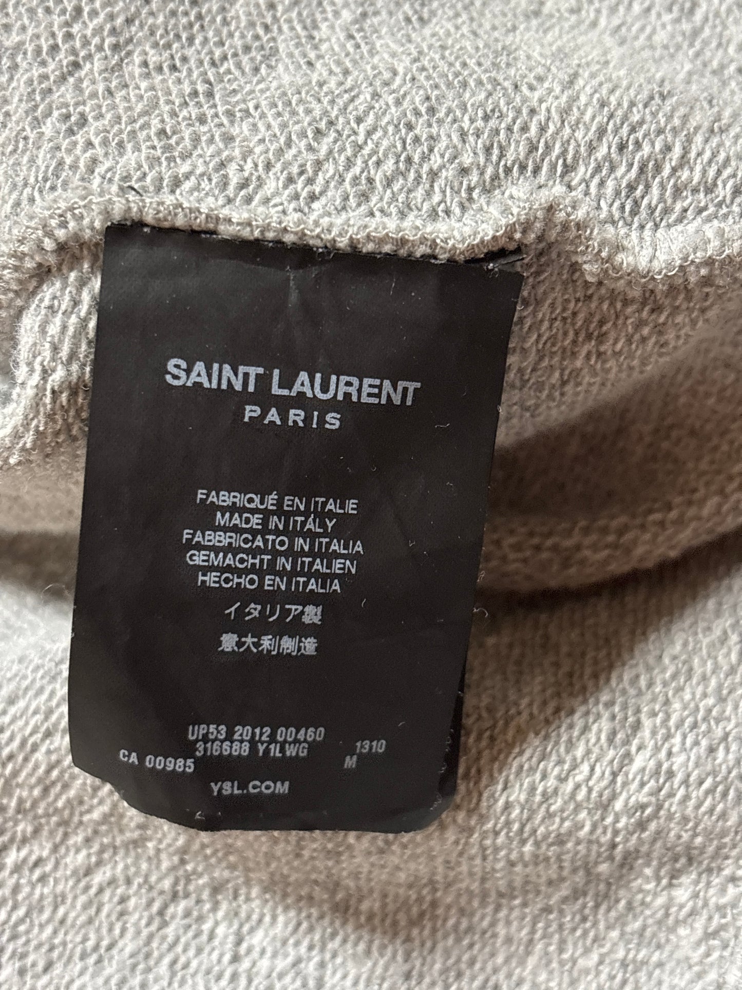 Saint Laurent SS13 Crystal Zipper Hoodie