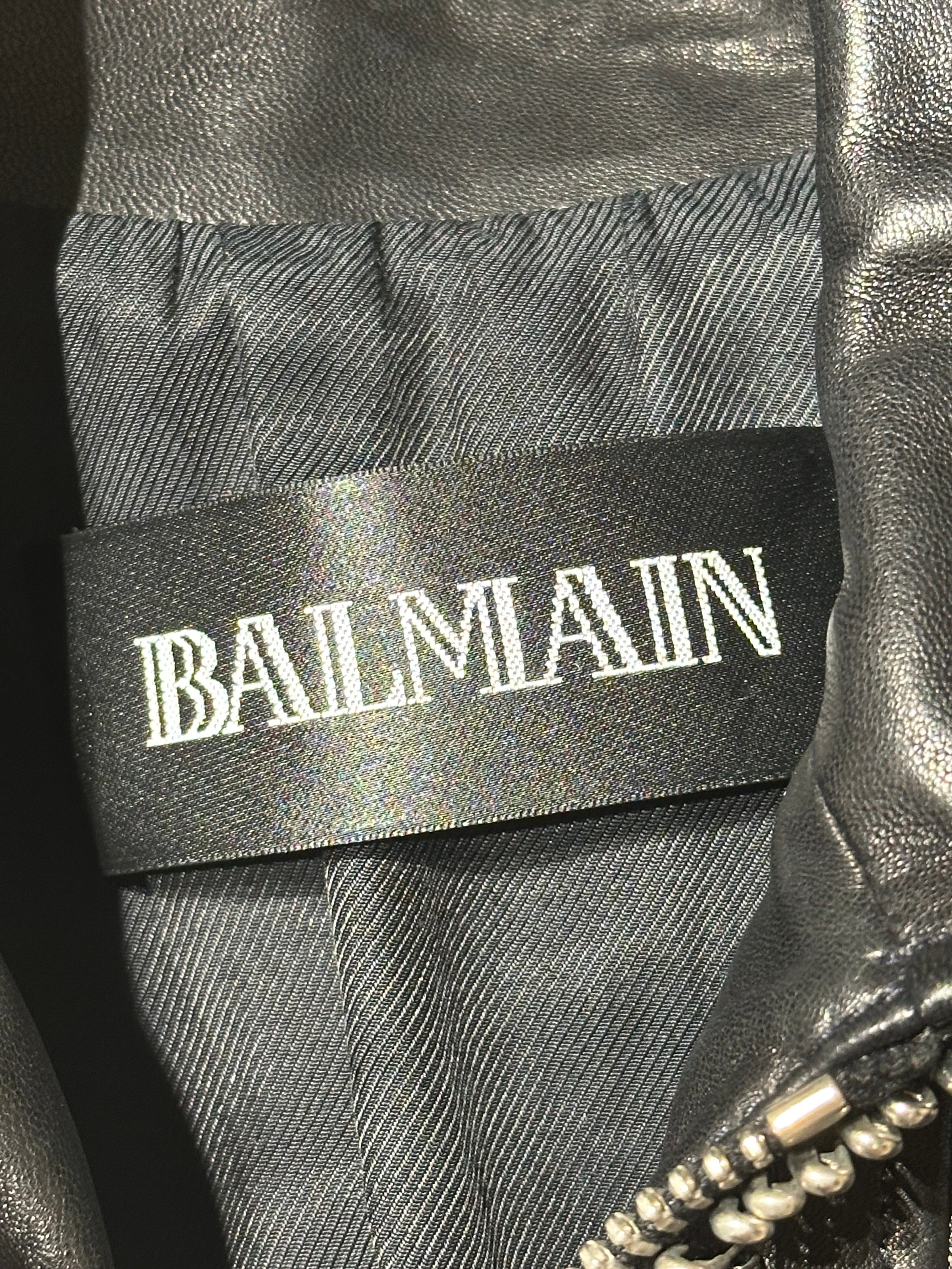 Balmain SS11 Leather Safety Pin Jacket – Scab Rags