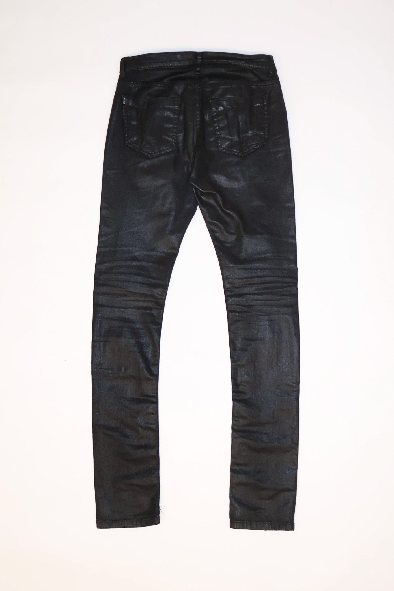 Rick Owens FW15 Wax Coated Detroit Cut Denim