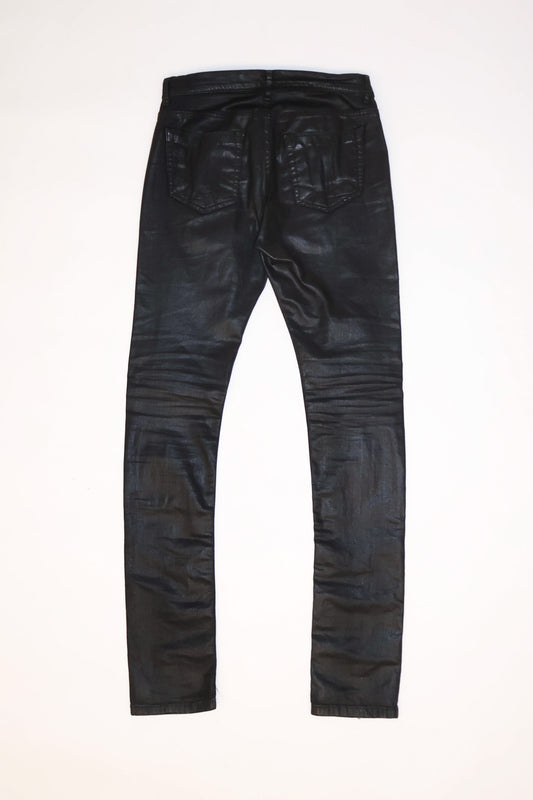 Rick Owens FW15 Wax Coated Detroit Cut Denim