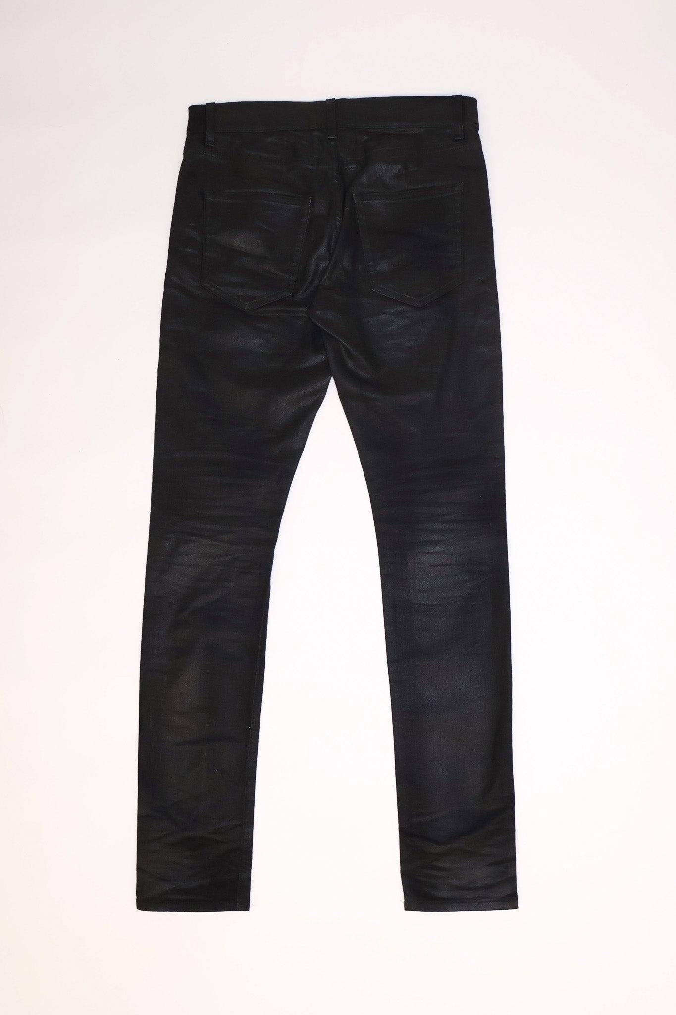 Saint Laurent Paris AW15 Wax Coated D02 Skinny Denim