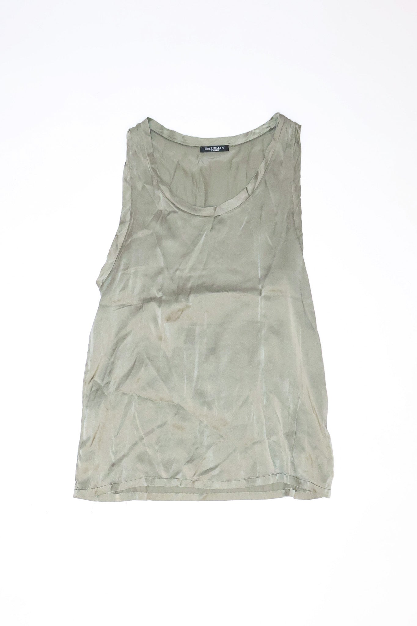 Balmain SS11 100% Silk Tank Top