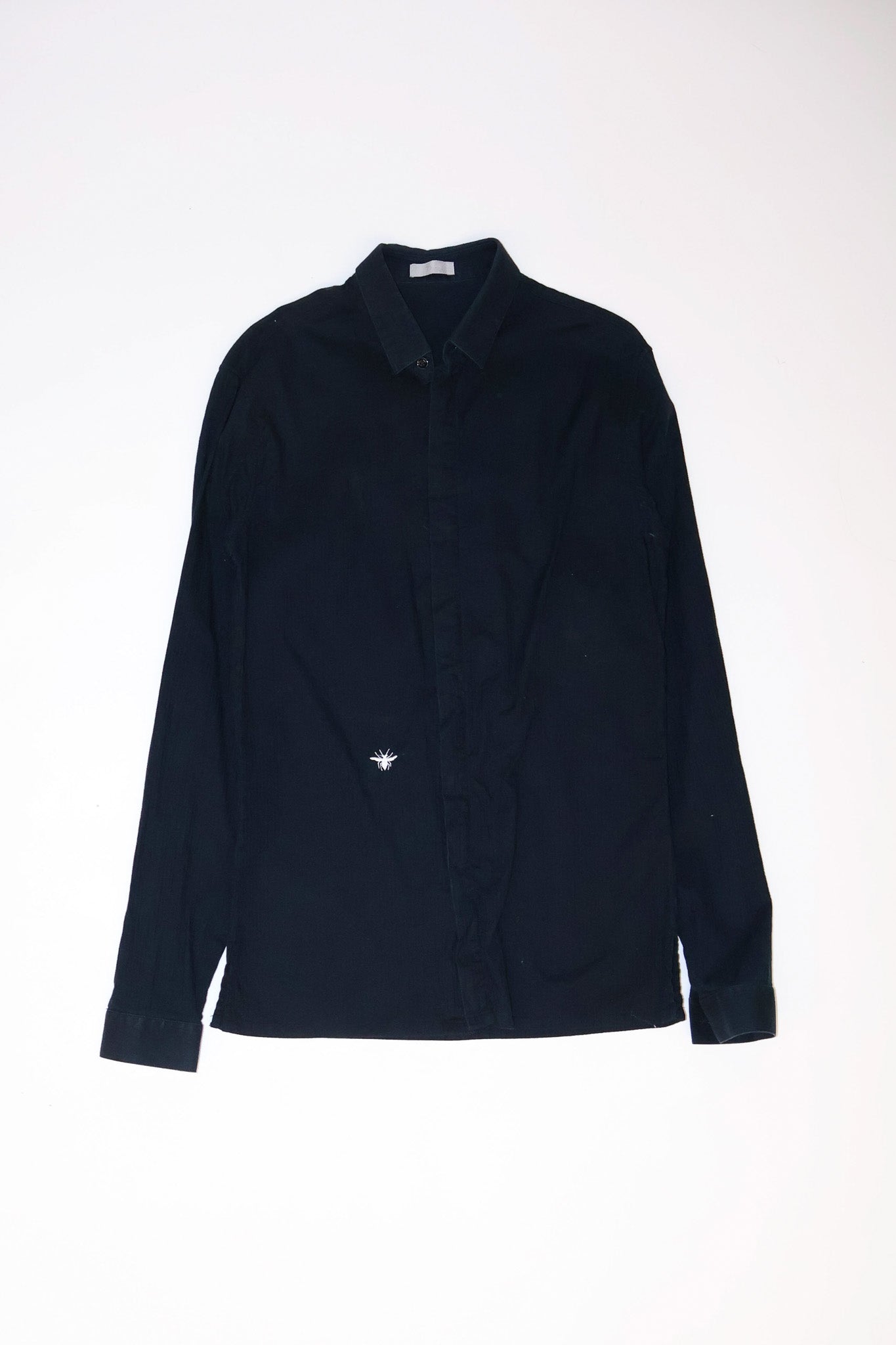 Dior Homme AW03 Luster Pinstripe Bee Dress Shirt