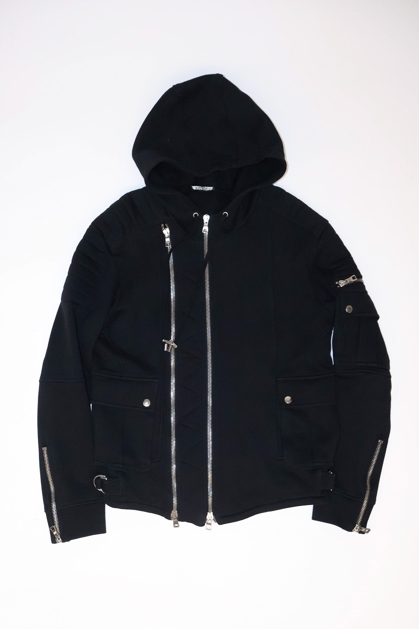 Balmain AW14 Zip Parka Hoodie