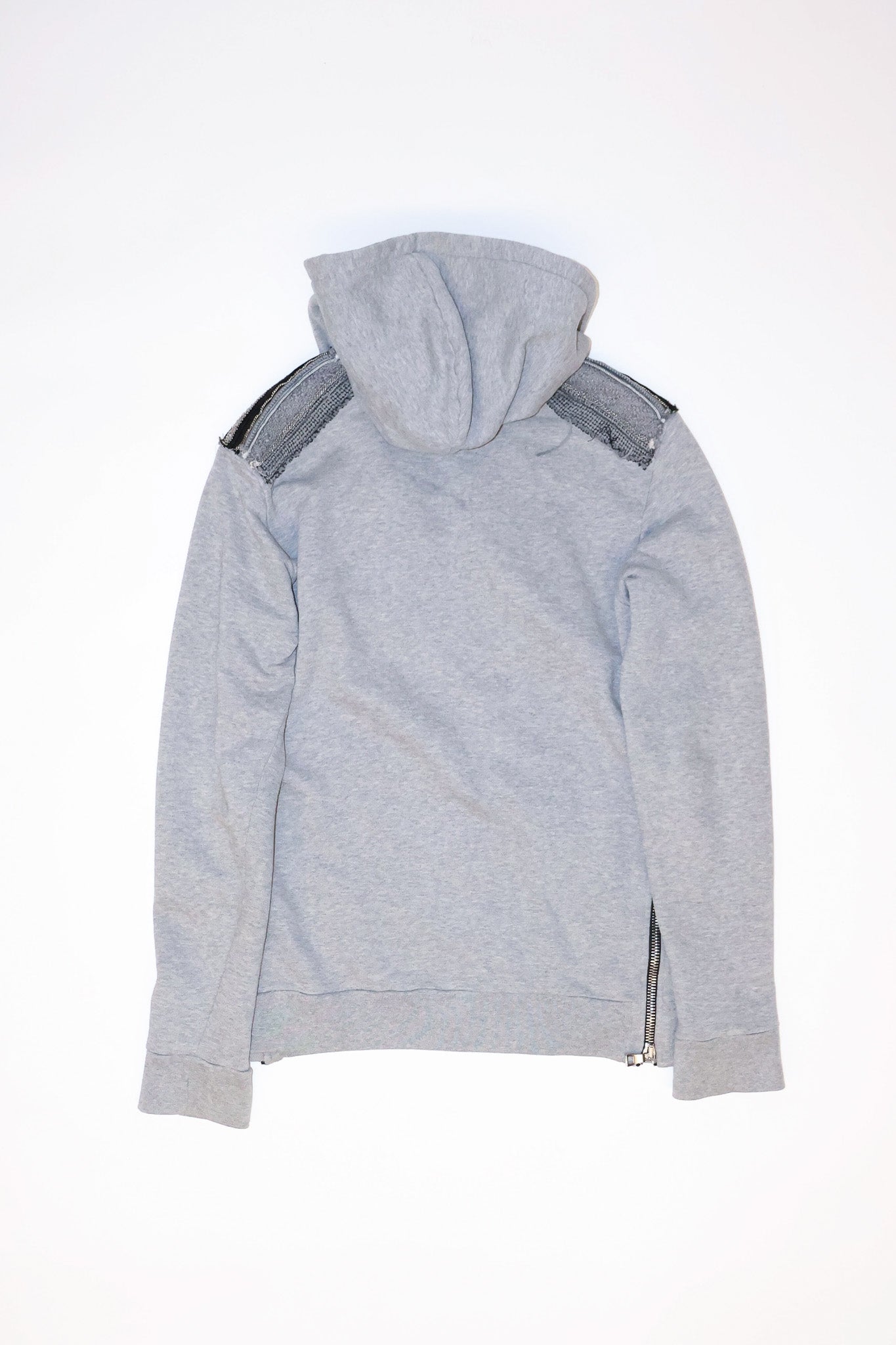 Balmain SS14 Chainmail Epaulette Zip Up Hoodie