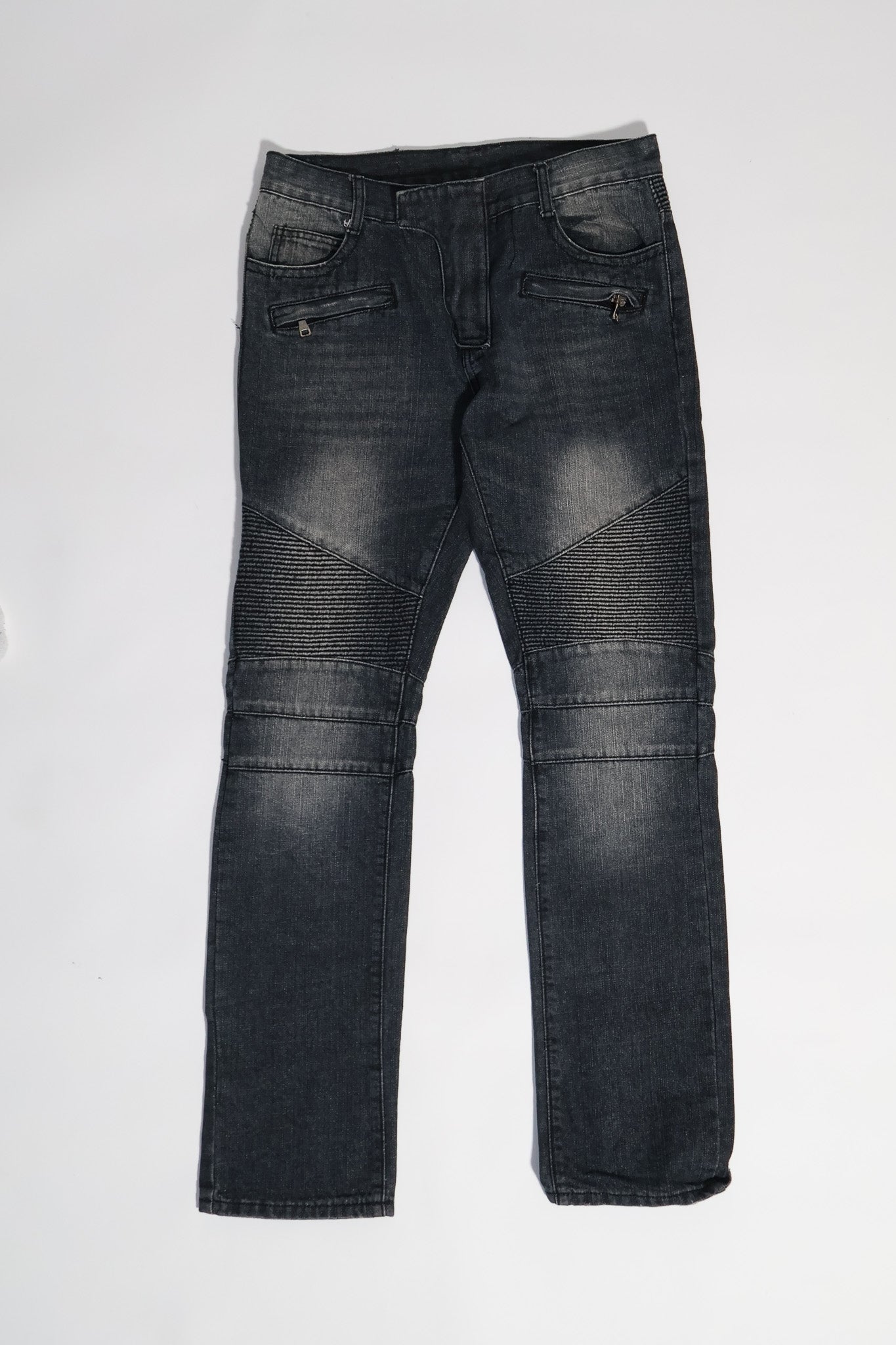 Balmain Decarnin Era Biker Denim