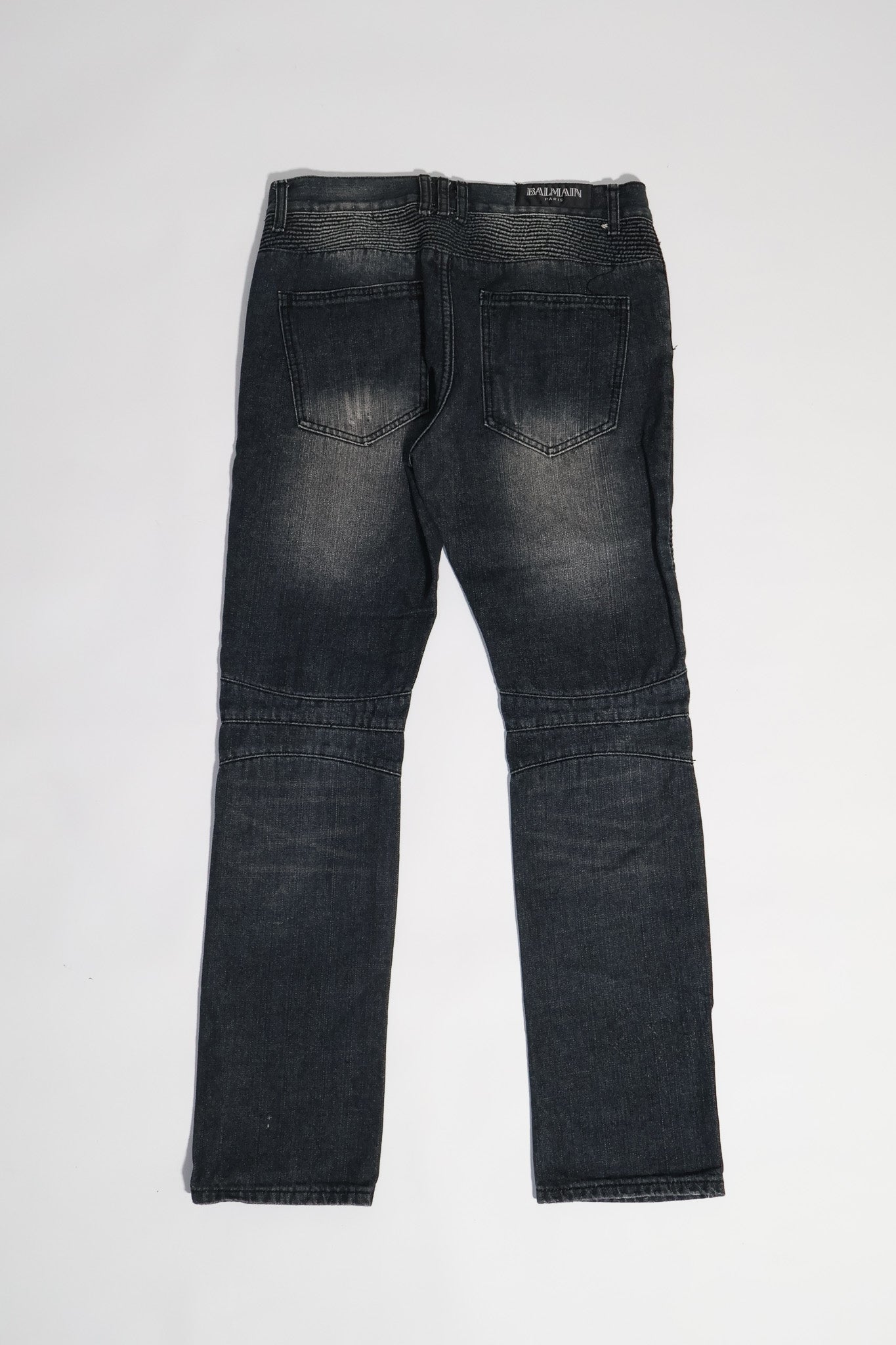 Balmain Decarnin Era Biker Denim
