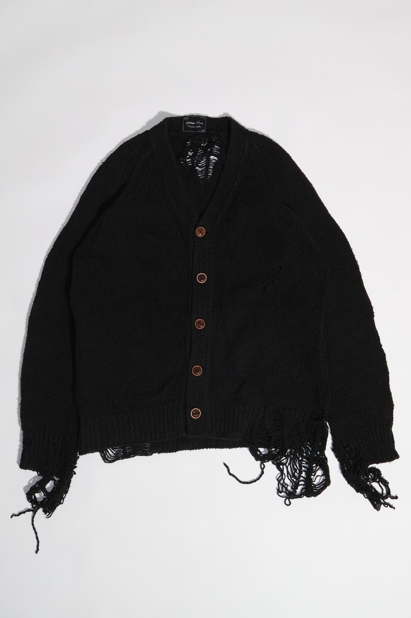Number (N)ine AW03 Distressed Cardigan Sweater