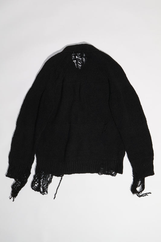 Number (N)ine AW03 Distressed Cardigan Sweater