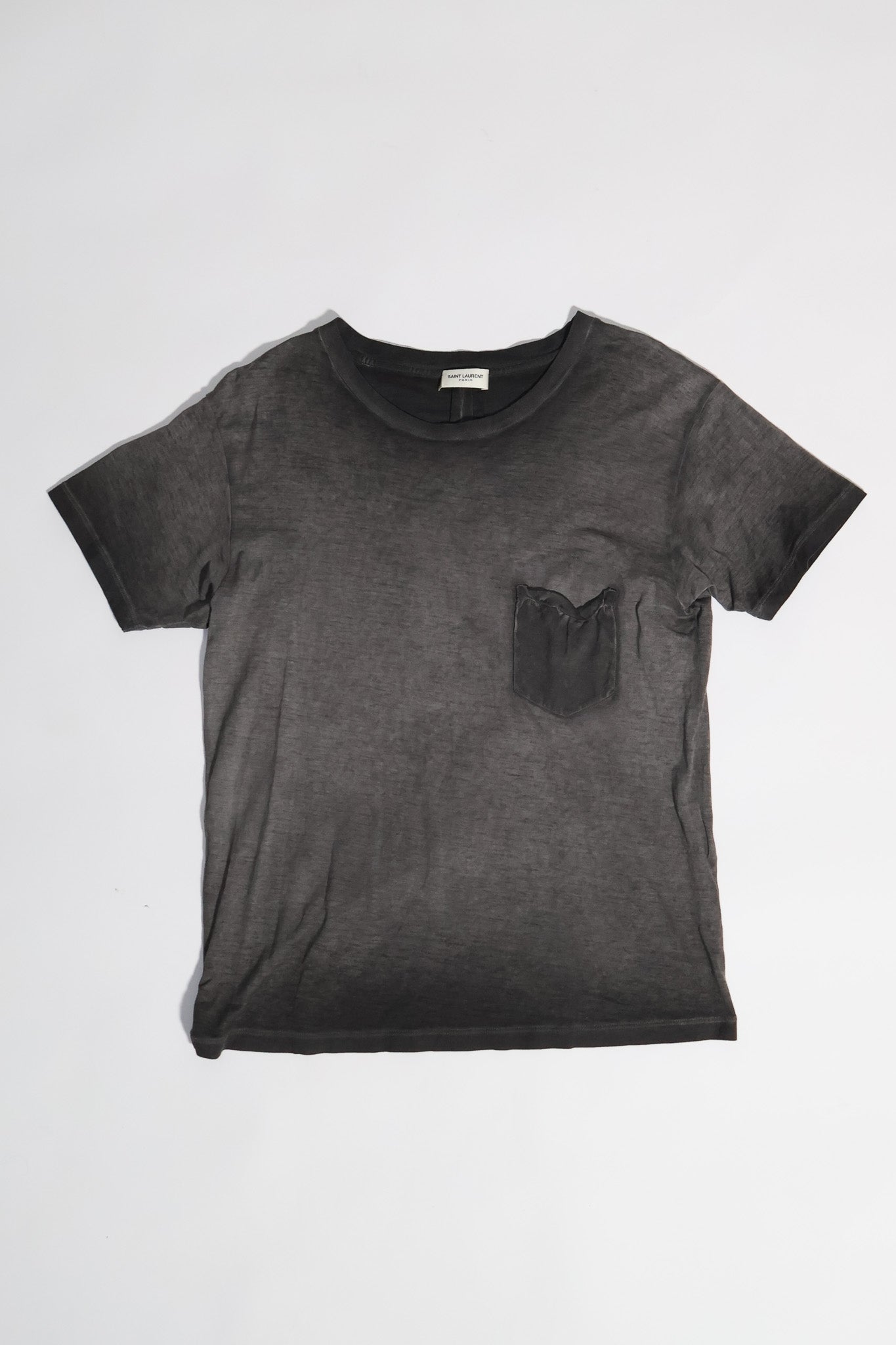 Saint Laurent Paris AW14 Faded Pocket Tee