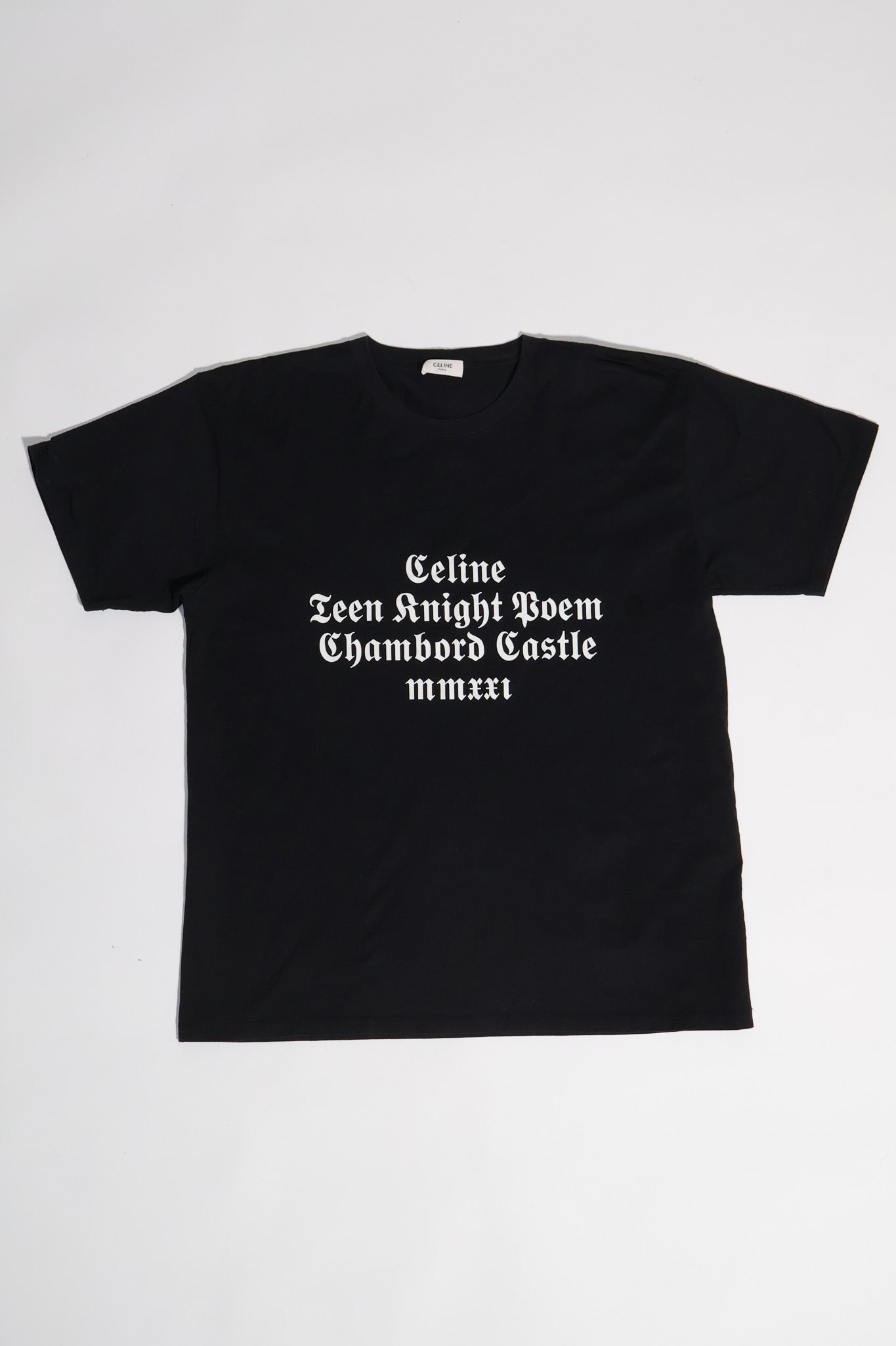 Celine FW21 Teen Knight Poem Shirt