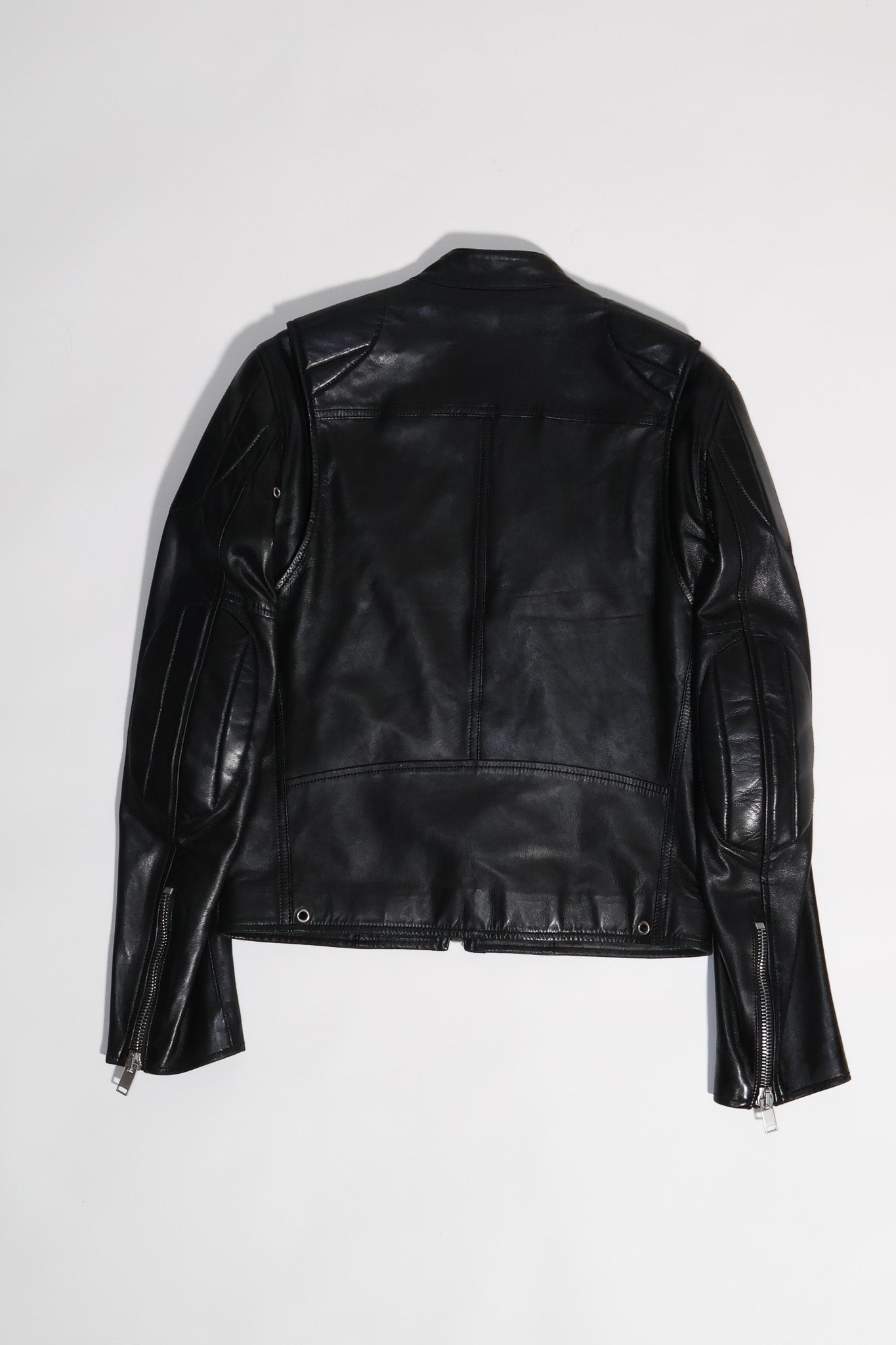 Saint Laurent Paris SS14 Padded Cafe Racer Leather Jacket