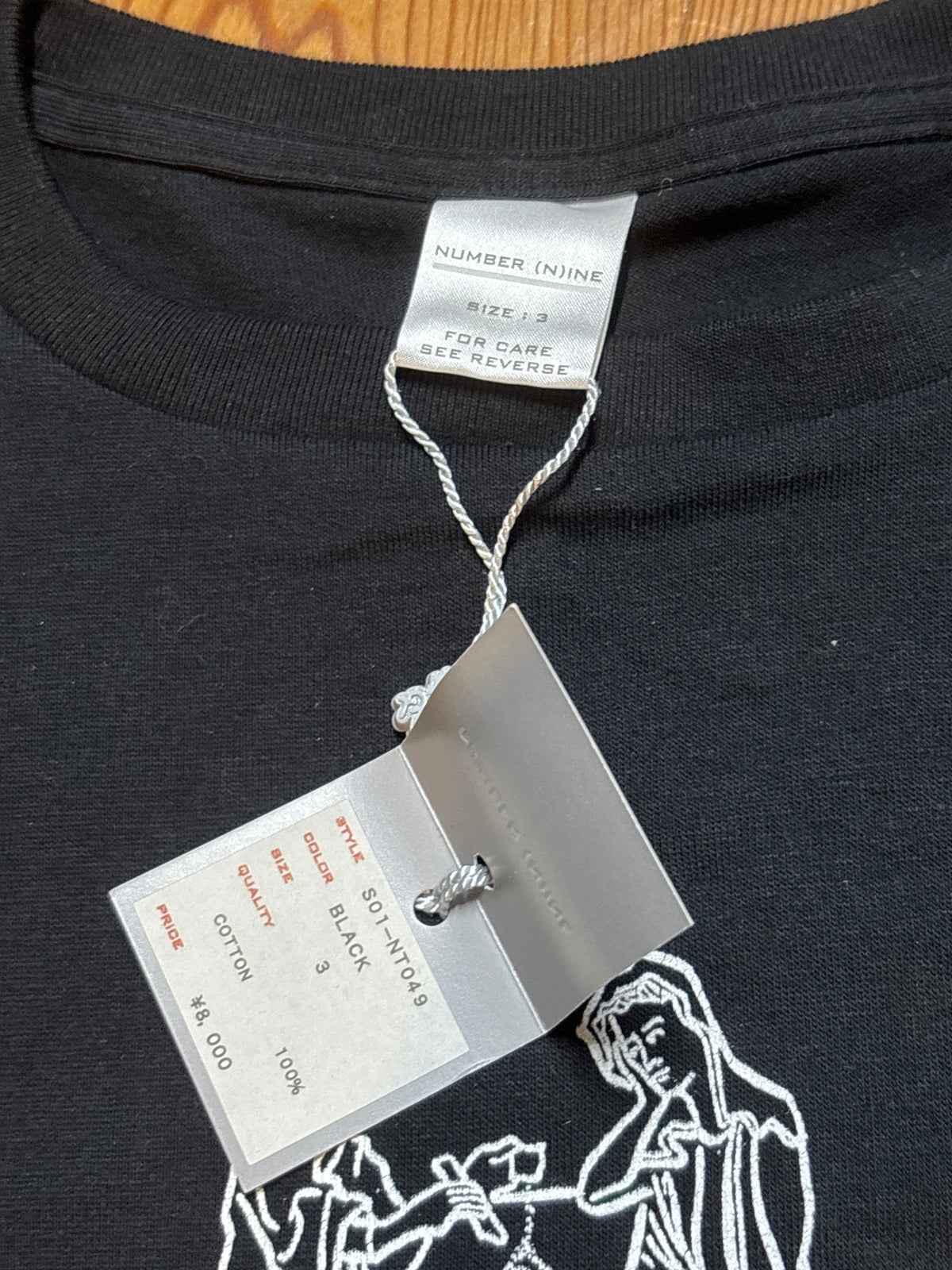 Number (N)ine AW01 Whisper Words Of Wisdom Tee