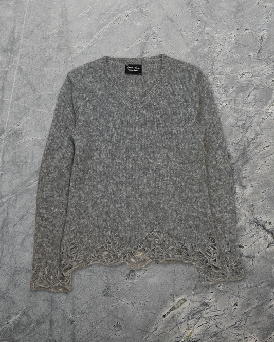 Number (N)ine AW09 Distressed Grunge Mohair Knit Sweater