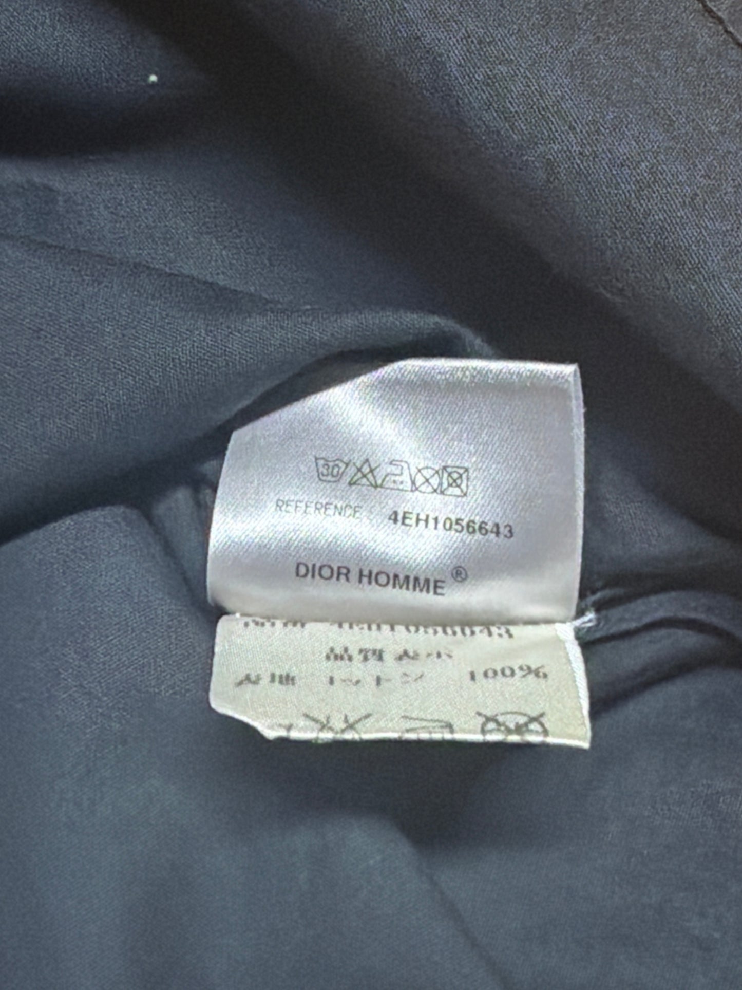 Dior Homme SS04 Ruched Satin Snake Sleeveless Shirt