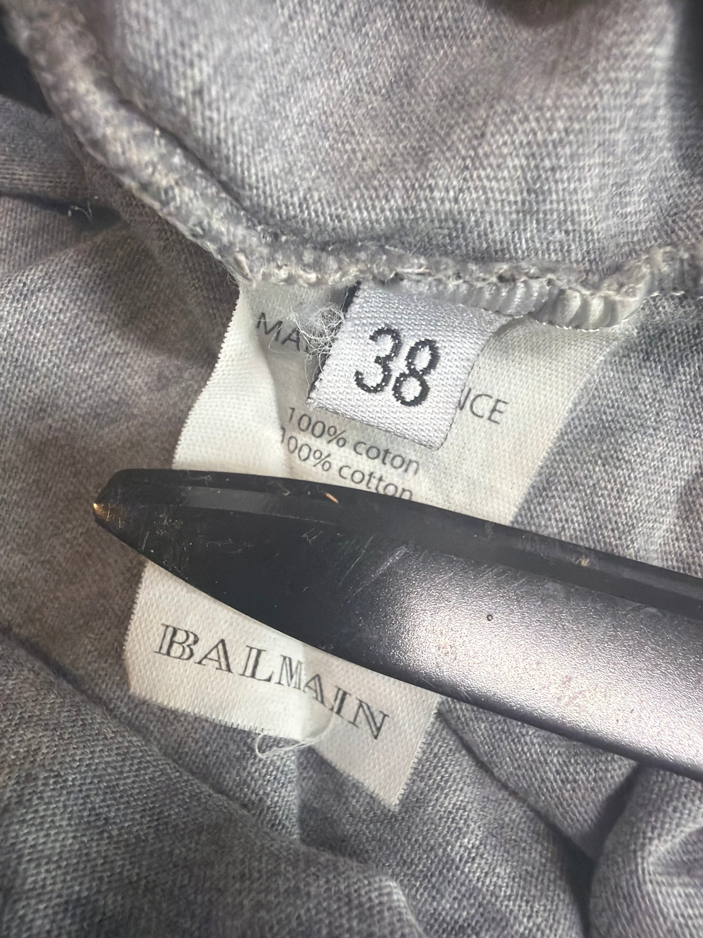 Balmain SS11 Emblem Print Tank Top